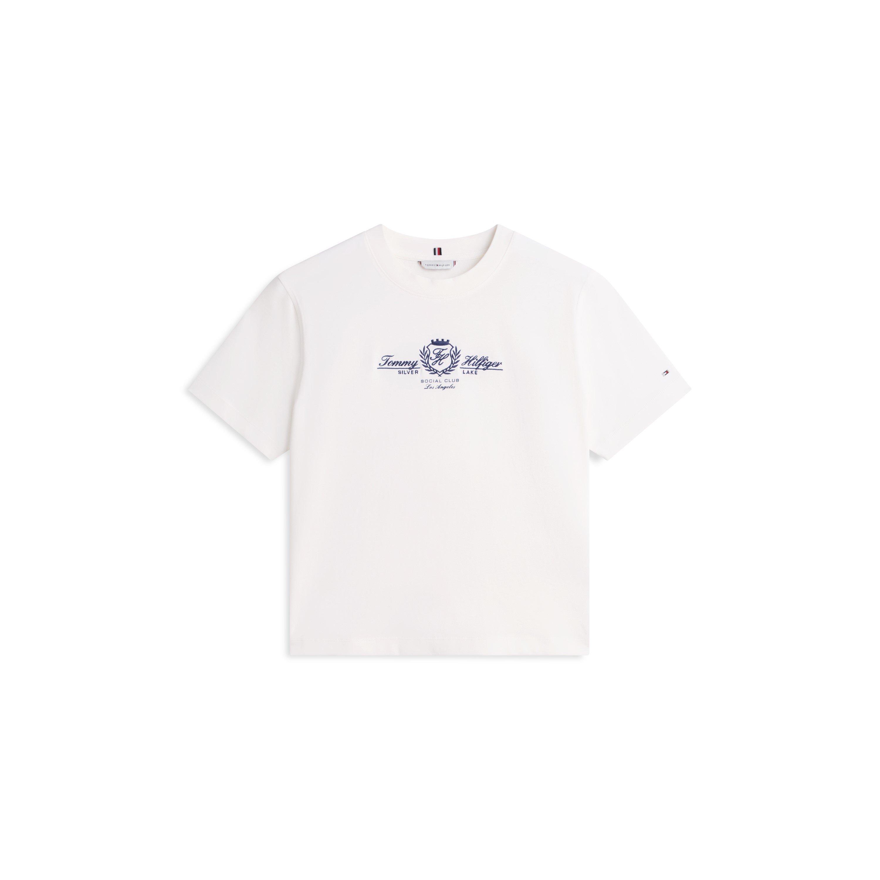 Tommy Hilfiger Women's T-Shirt - Ecru - 8 (XS)