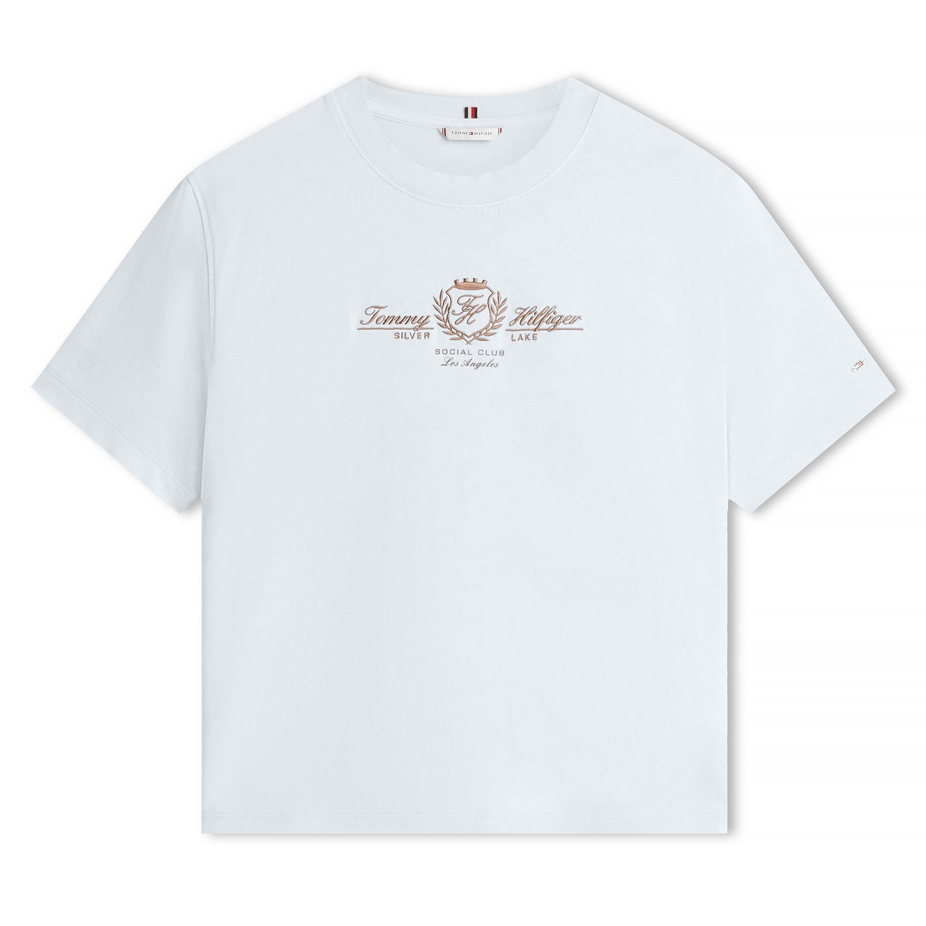 Tommy Hilfiger Women's T-Shirt Blue Size 10 (S) - Image 2