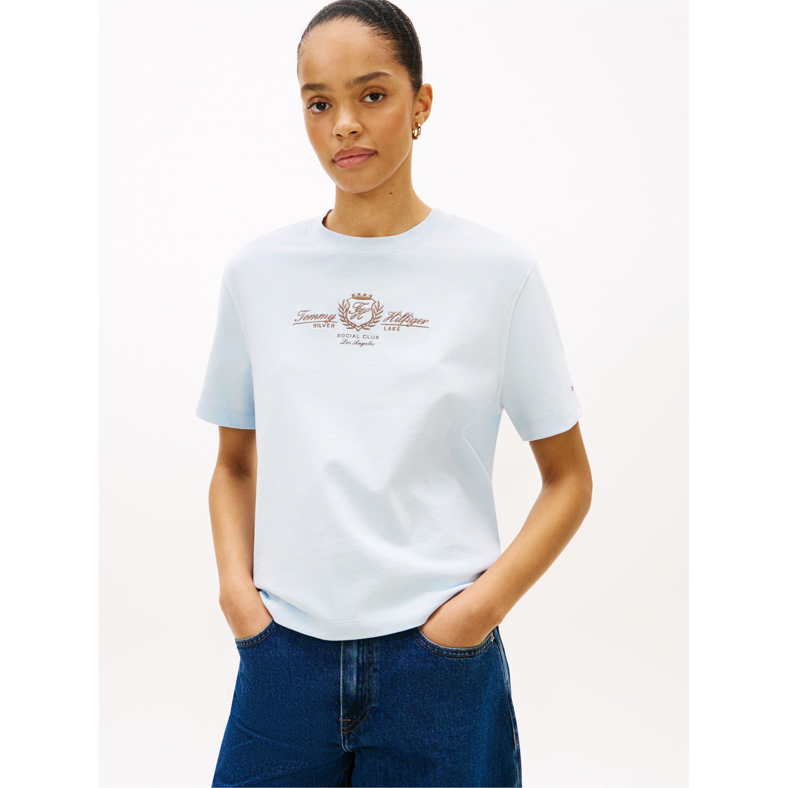 Keepsake Blue - Tommy Hilfiger - Tommy Varsity Cr Tee Ld62 - 2