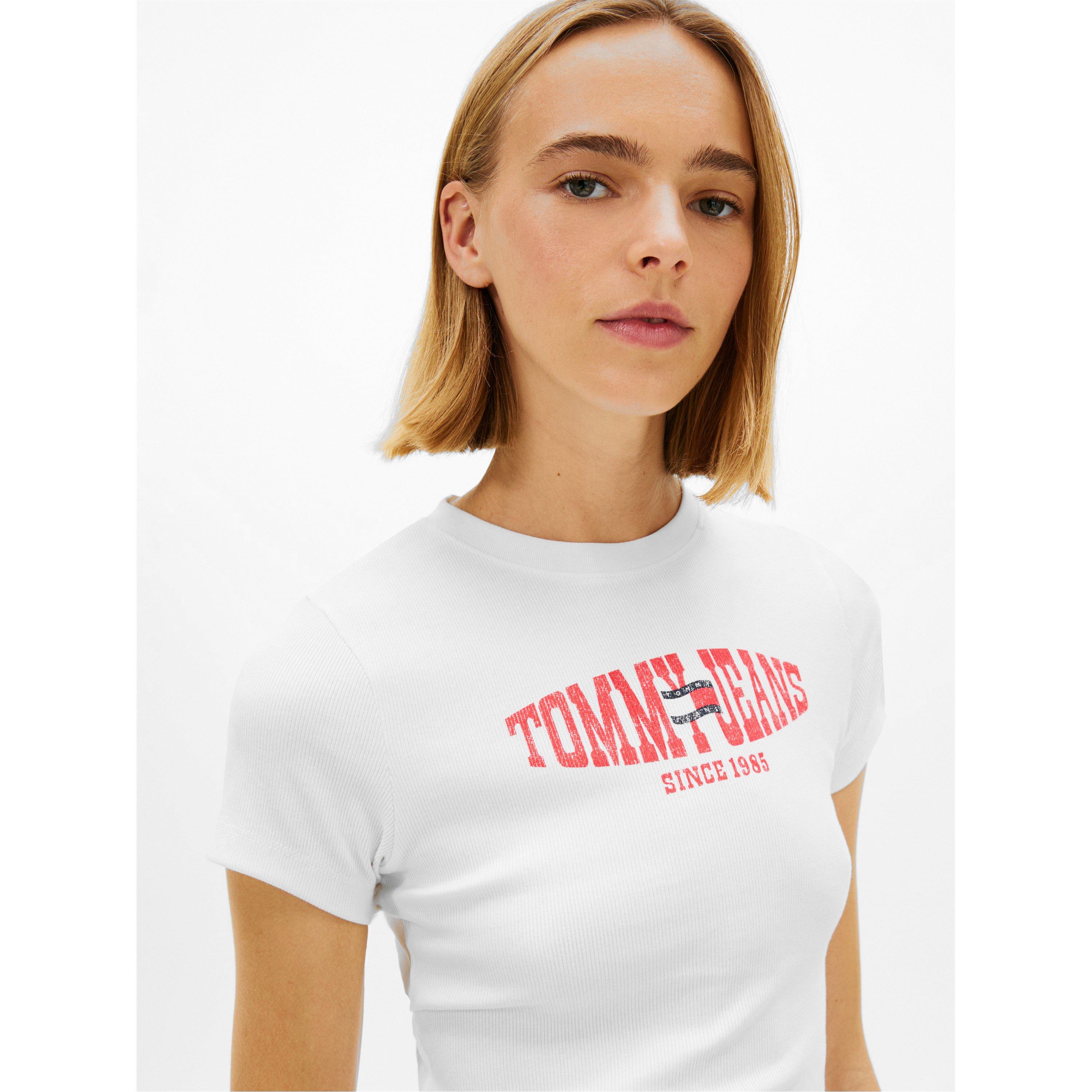 Ecru - Tommy Jeans - Women's T-Shirt - 5