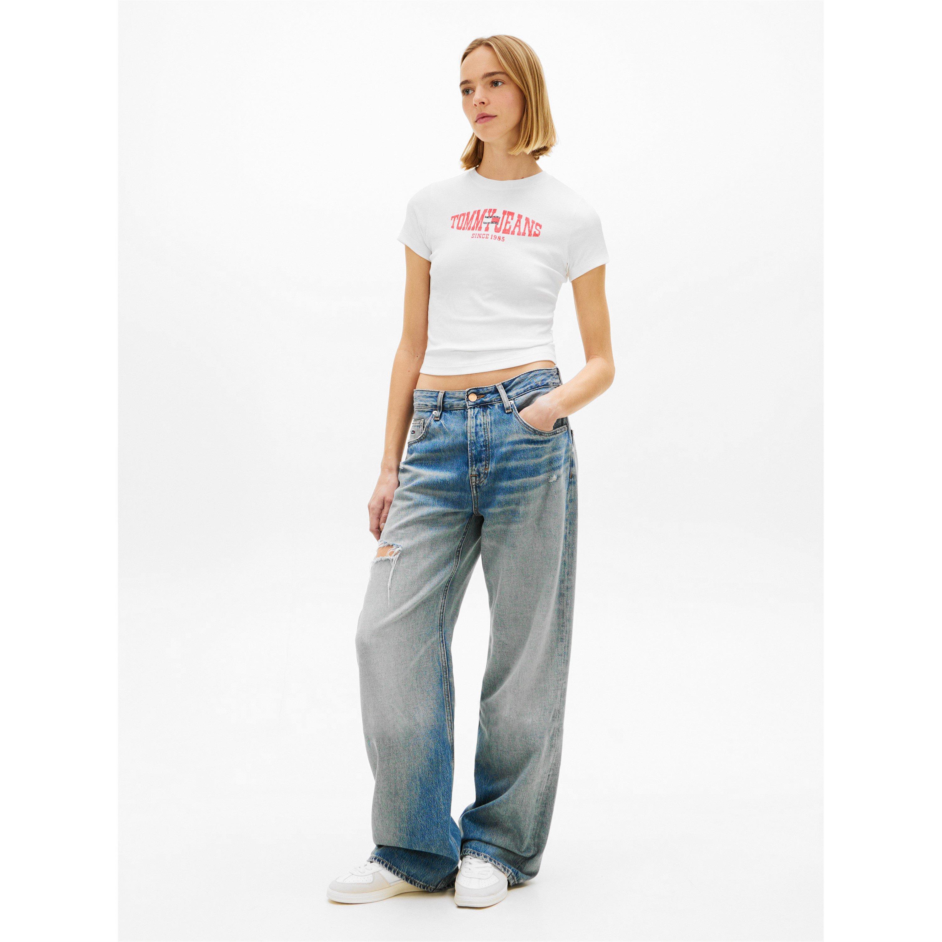 Ecru - Tommy Jeans - Women's T-Shirt - 6