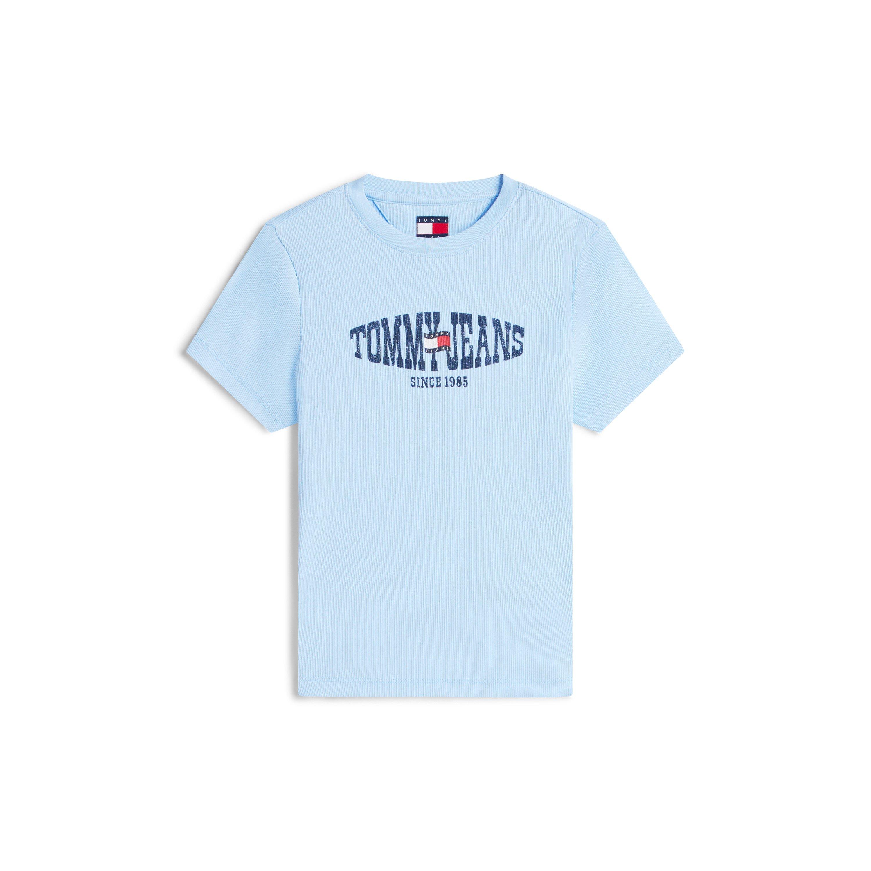 Tommy Jeans Women's T-Shirt - Light Powd Blue - 8 (XS)