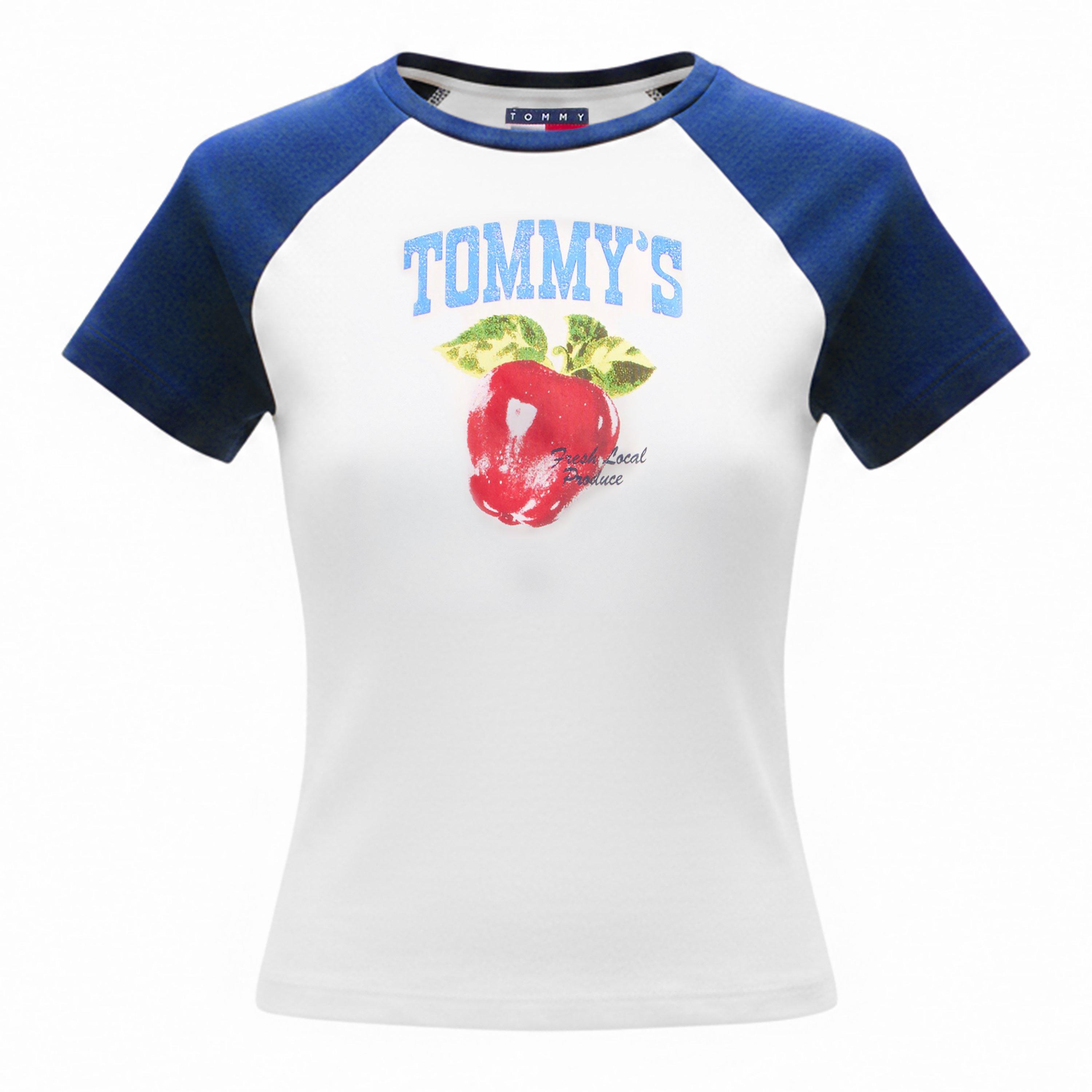 Tommy Jeans Women's T-Shirt - Ancient White - 14 (L)