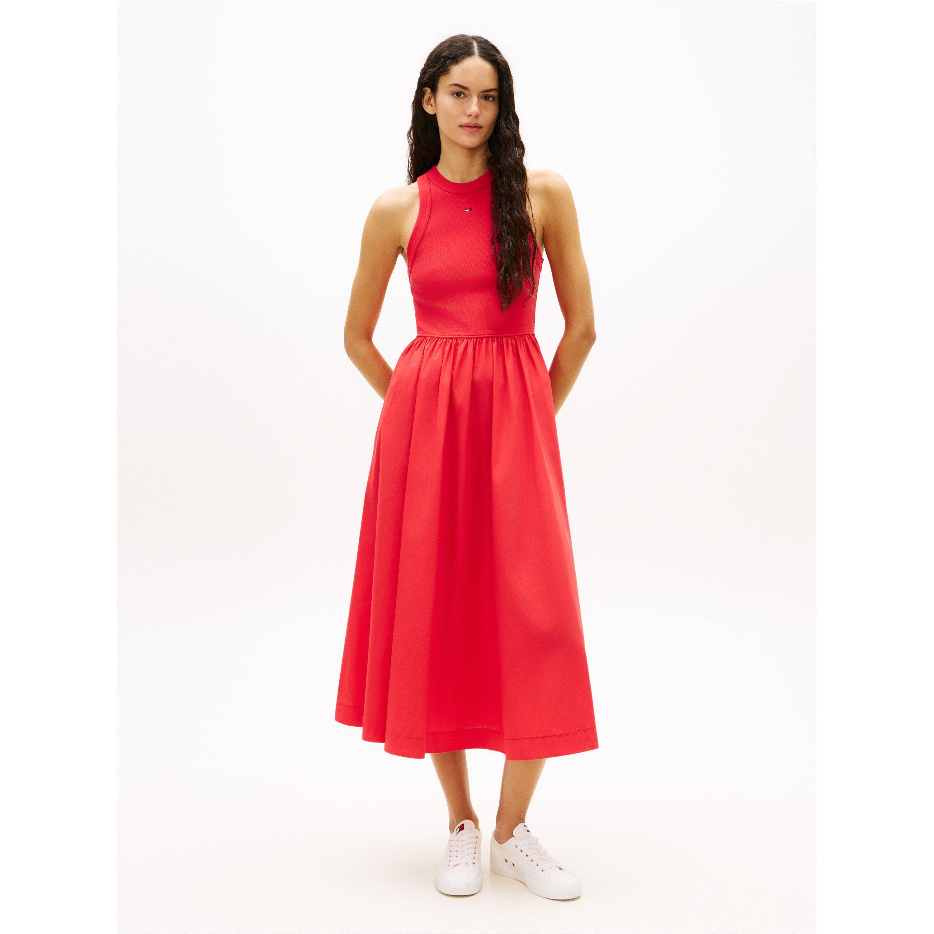 Tommy Jeans Women's Long Maxi Dress - Red Alert - 8 (XS)