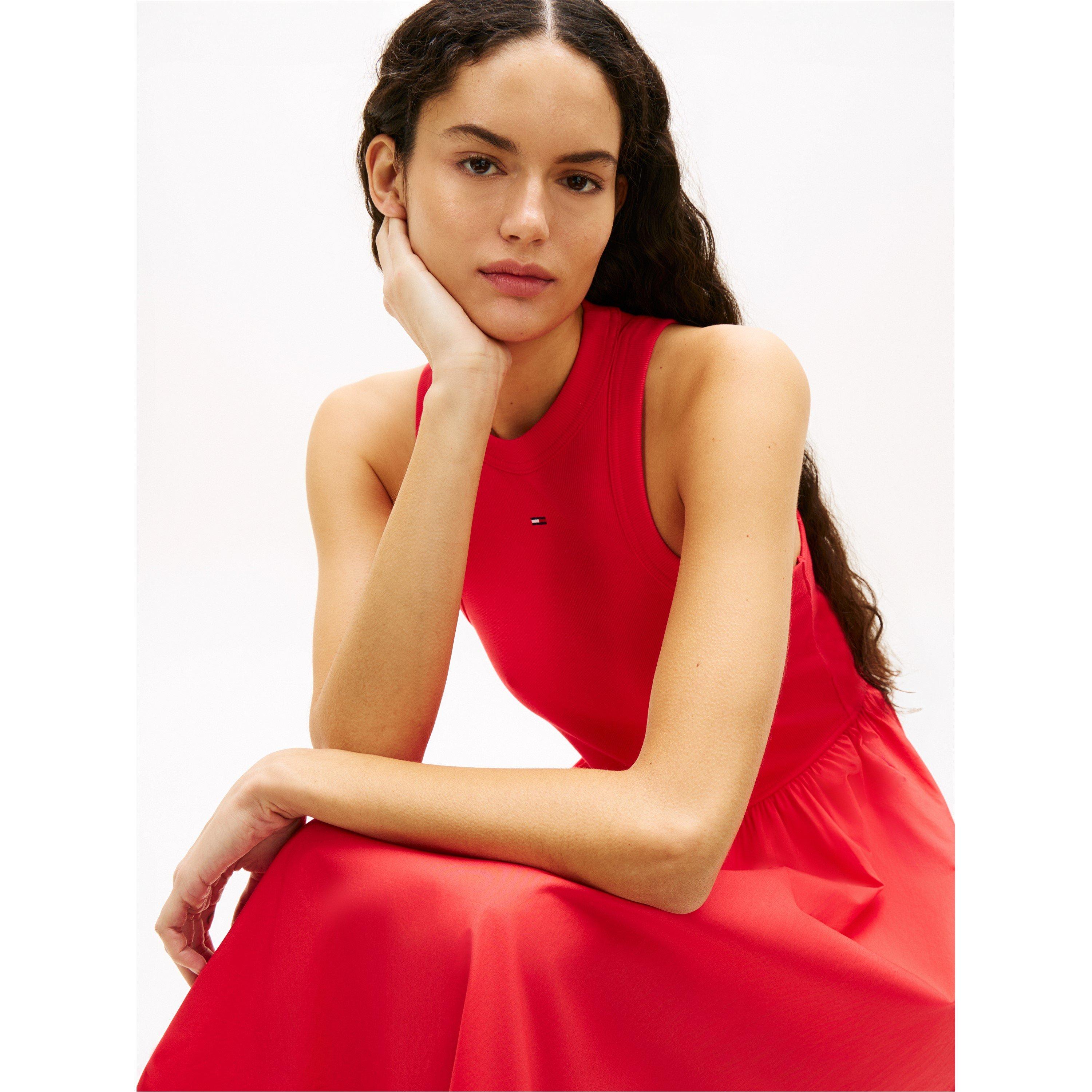 Red Alert - Tommy Jeans - Women's Long Maxi Dress - 6