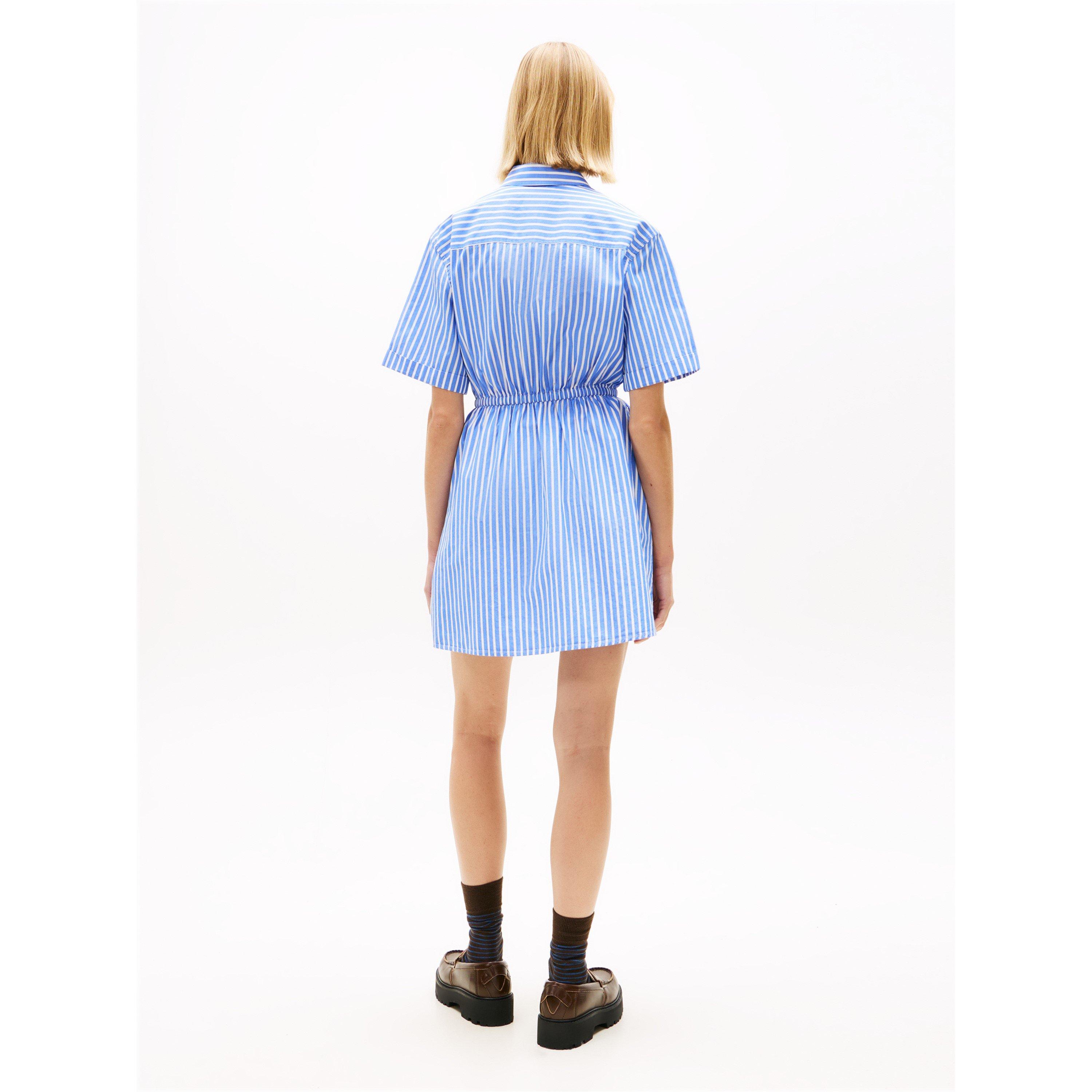 Tommy Jeans Women's Shirt Dress - Emp Blue/St - 14 (L)