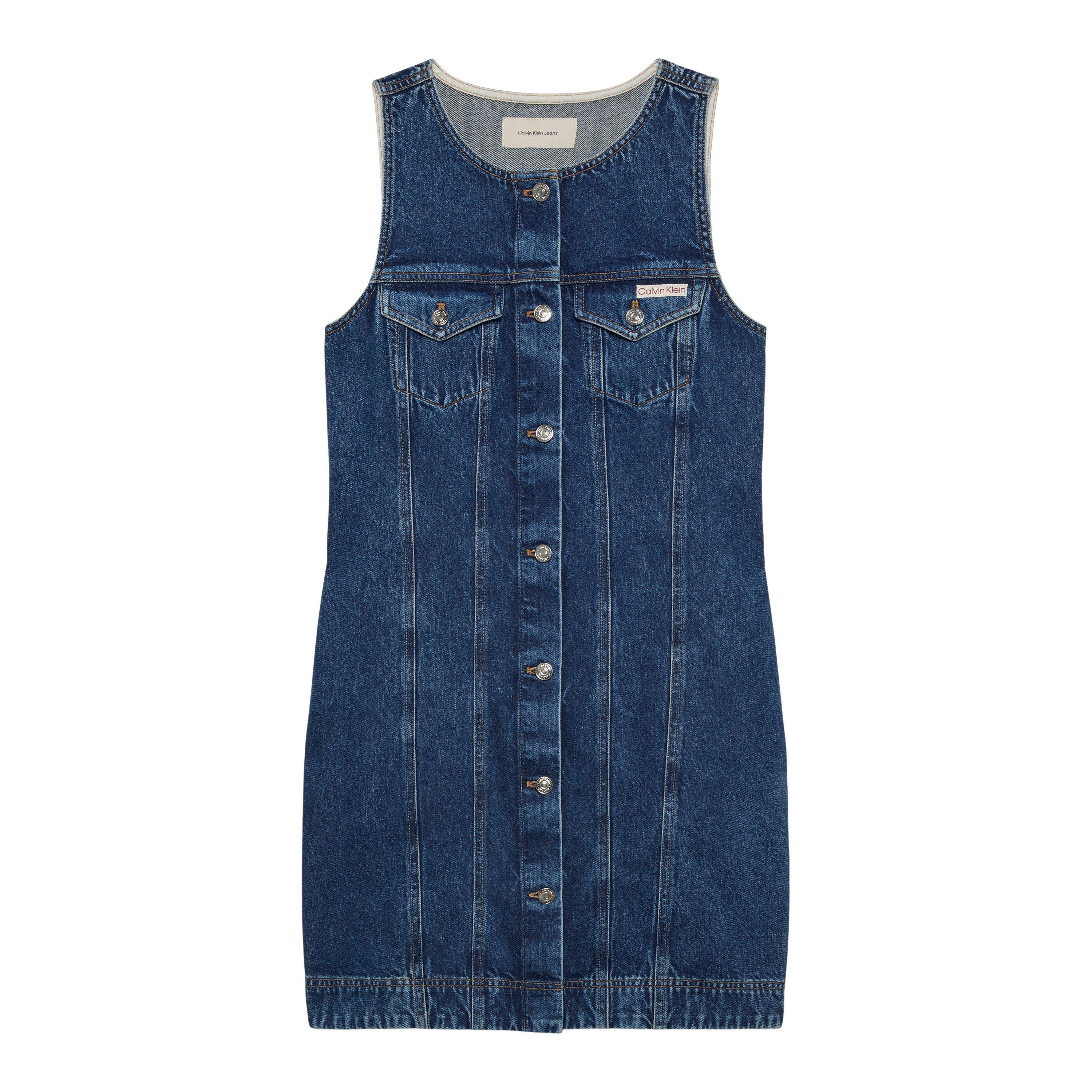 Calvin Klein Jeans Women's Mini Dress - Madden Blue - 8 (XS)