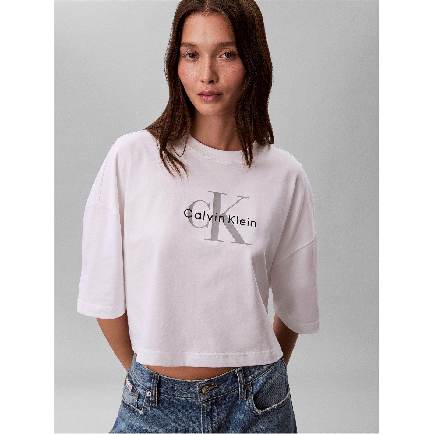 Calvin Klein Jeans Women's Oversized T-Shirt - Bright White - 10 (S)