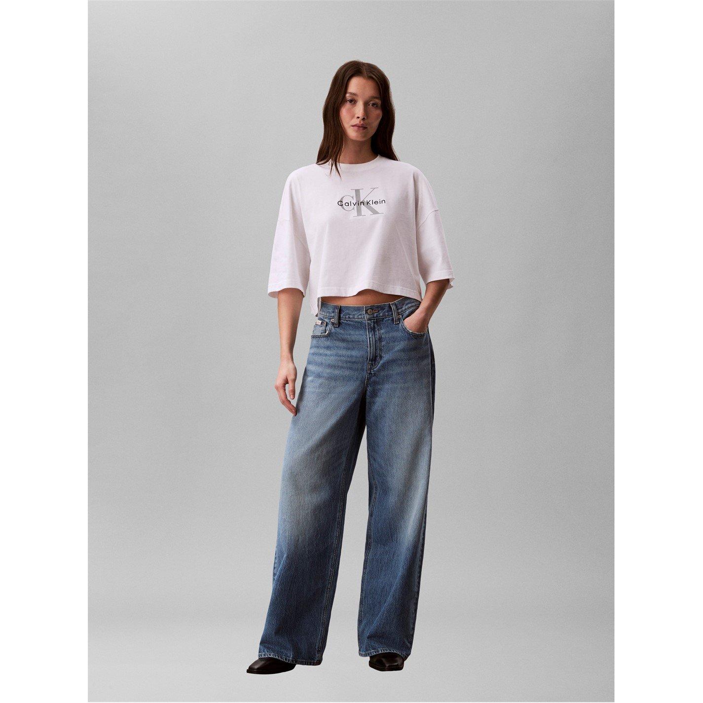 Bright White - Calvin Klein Jeans - Women's Oversized T-Shirt - 4