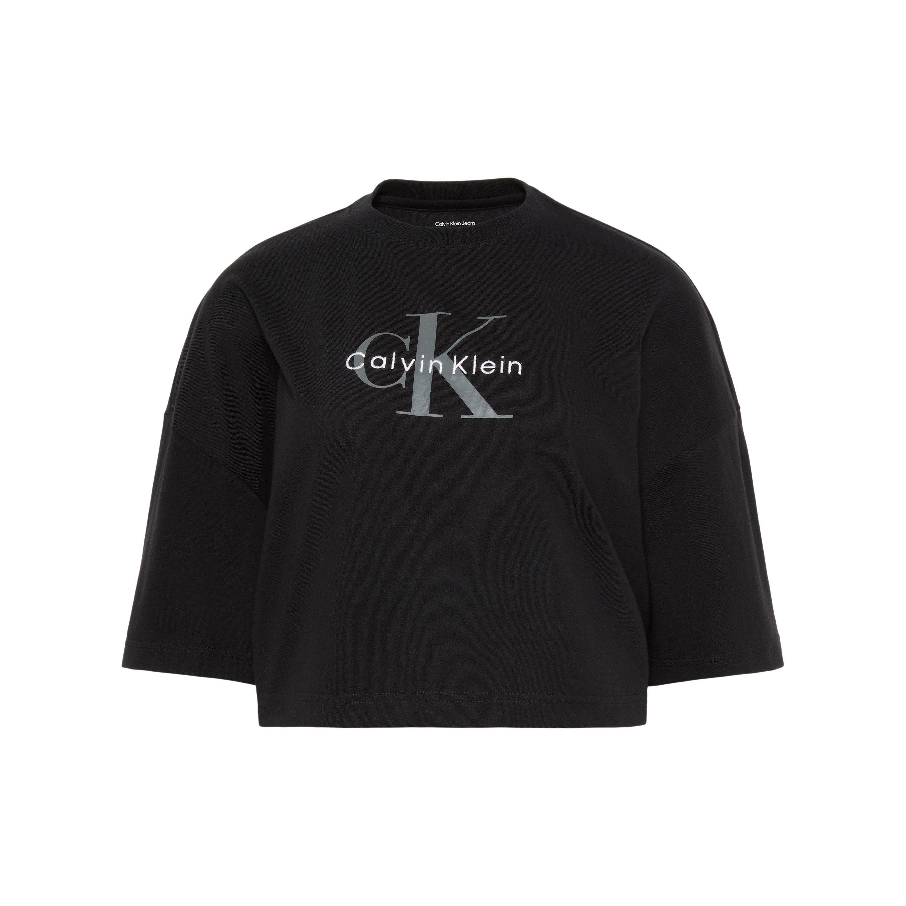 Schwarz - Calvin Klein Jeans - CKJ Boxy Crp T Ld62 - 1