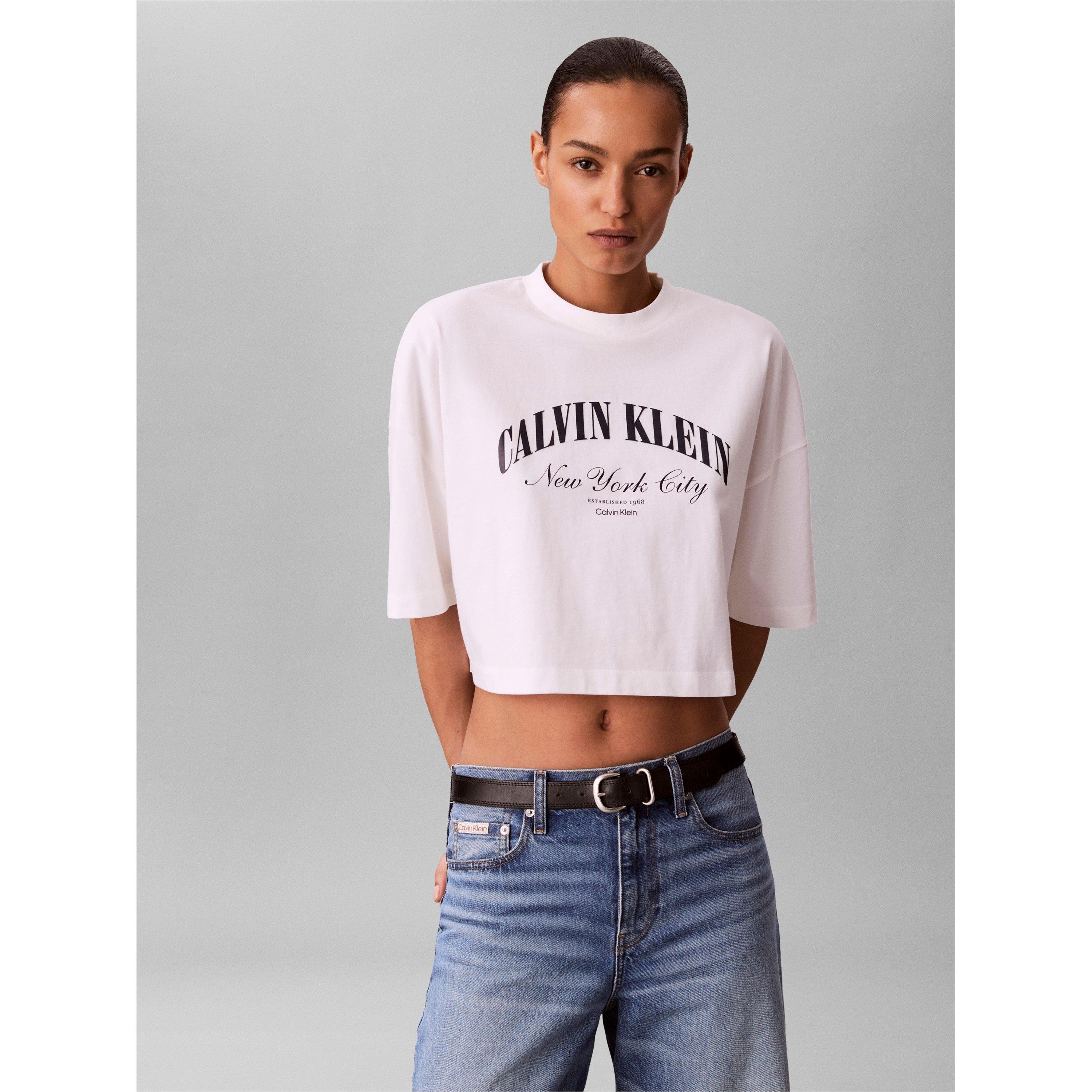 Bright White - Calvin Klein Jeans - CKJ Crp Boxy H T Ld62 - 2