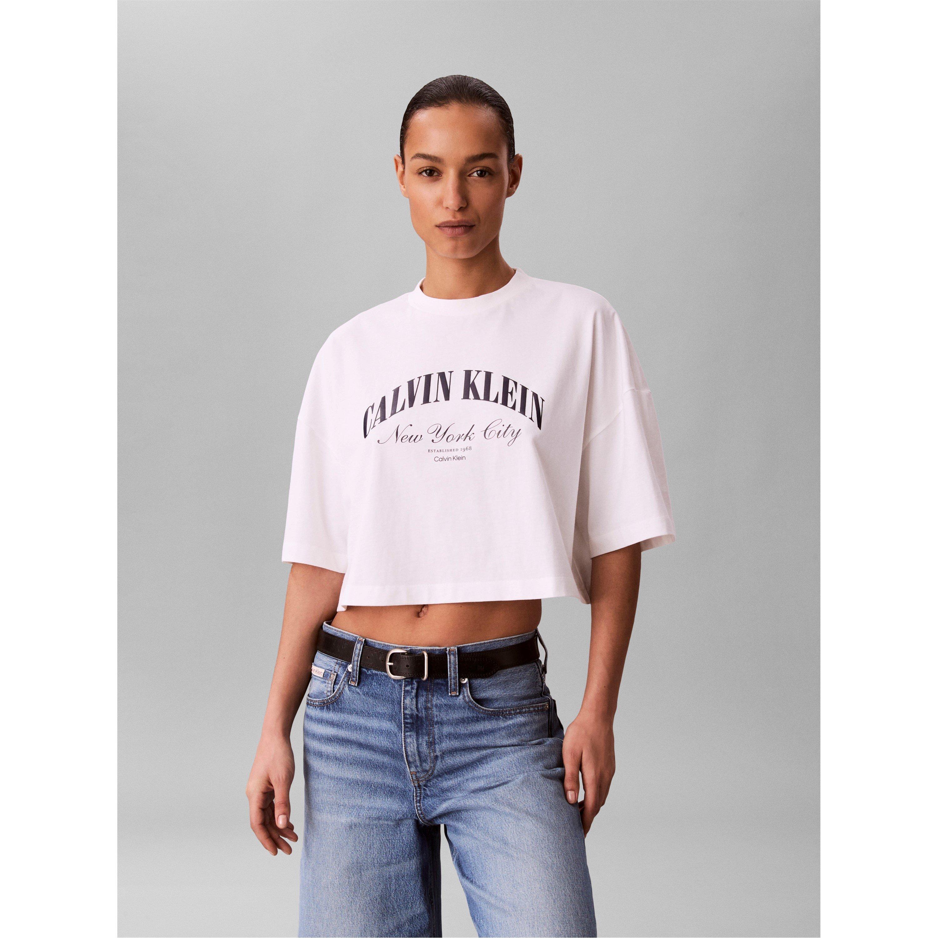 Bright White - Calvin Klein Jeans - CKJ Crp Boxy H T Ld62 - 4