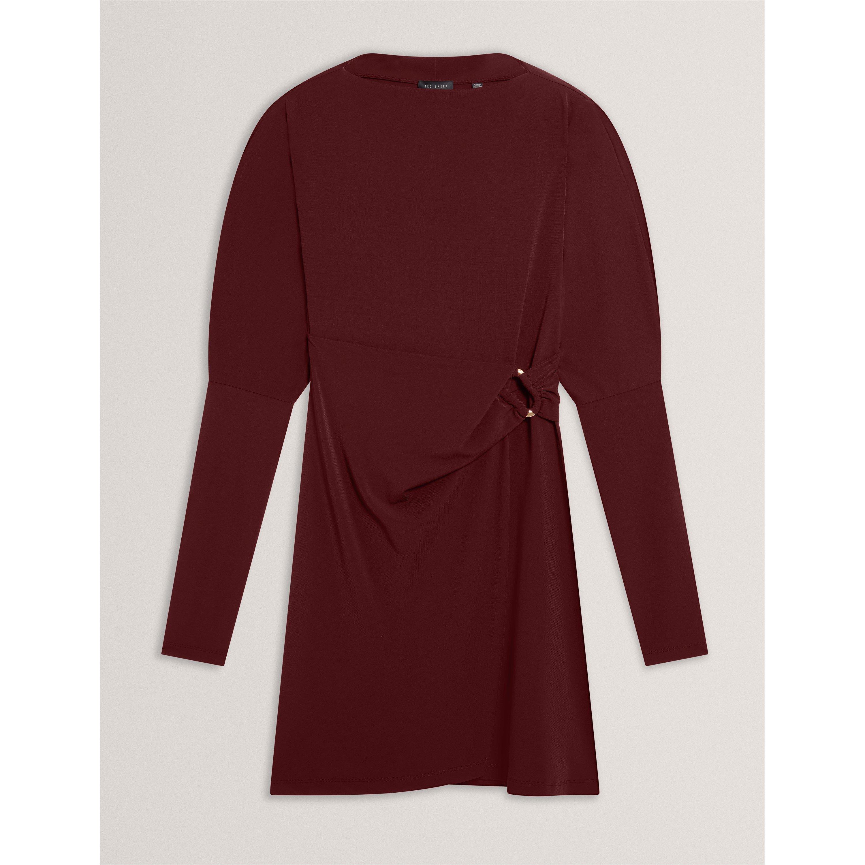 Ted Baker Women's Mini Wrap Dress - Oxblood - 12 (M)