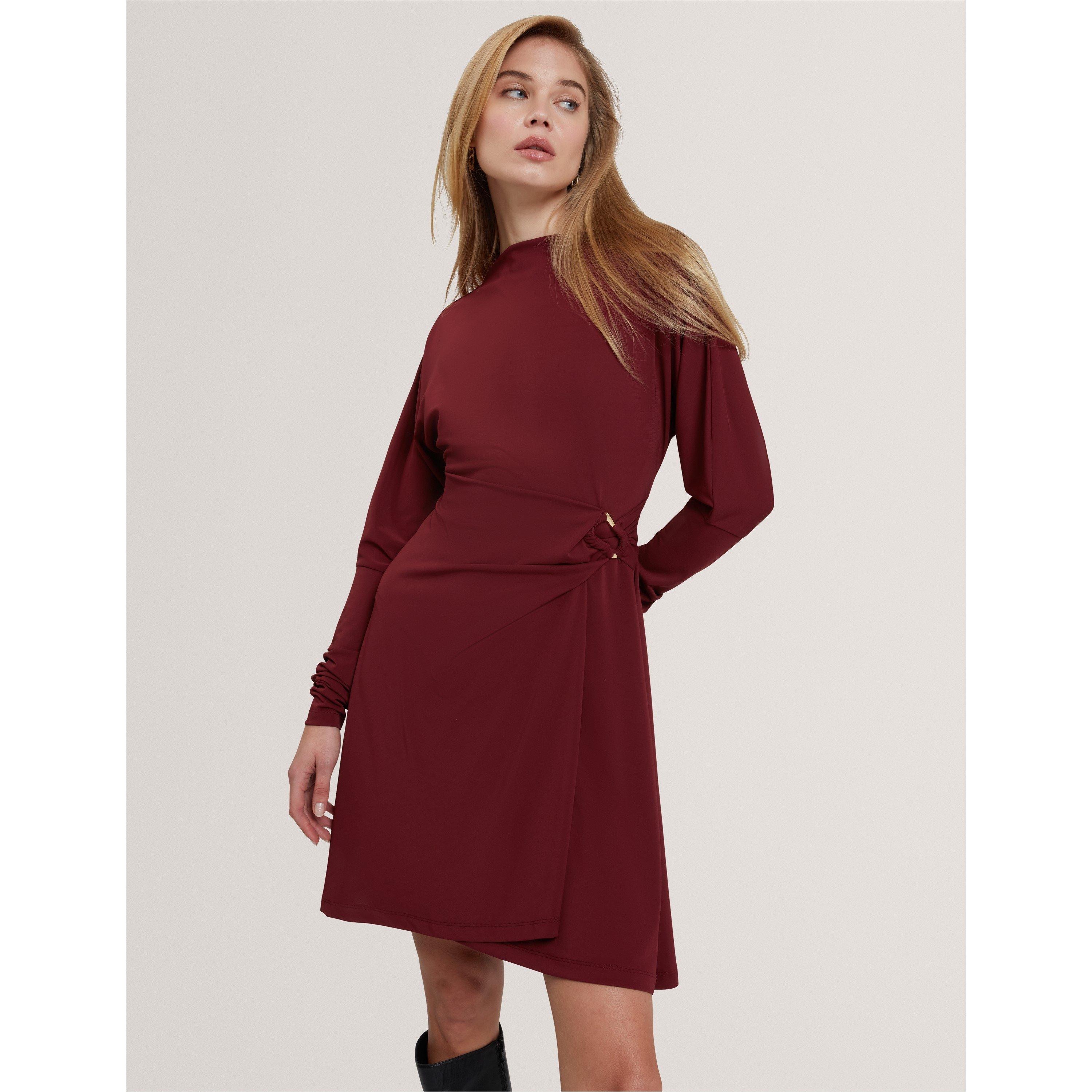 Oxblood - Ted Baker - Ted Wrap Mini Dress Ld61 - 2