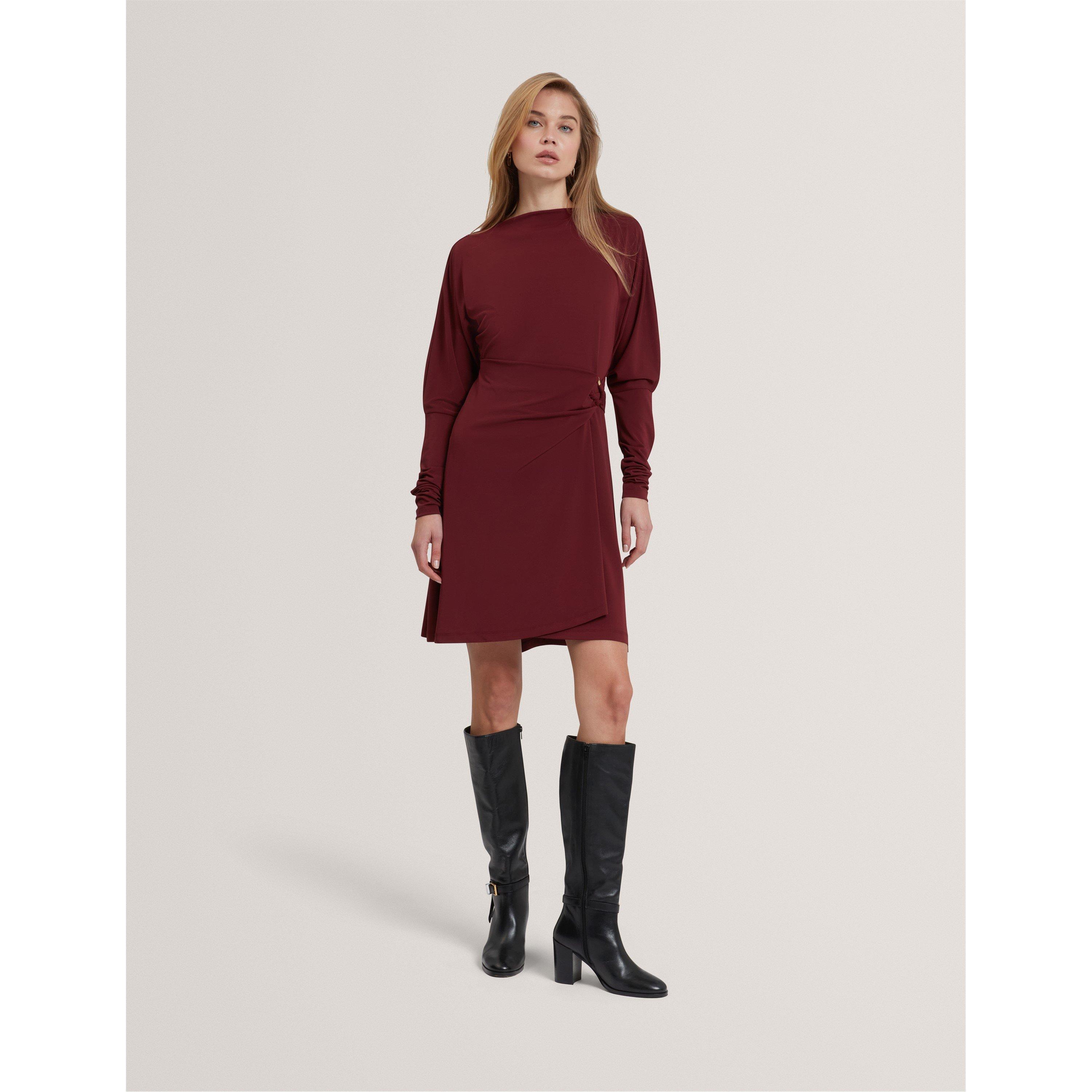 Oxblood - Ted Baker - Ted Wrap Mini Dress Ld61 - 5
