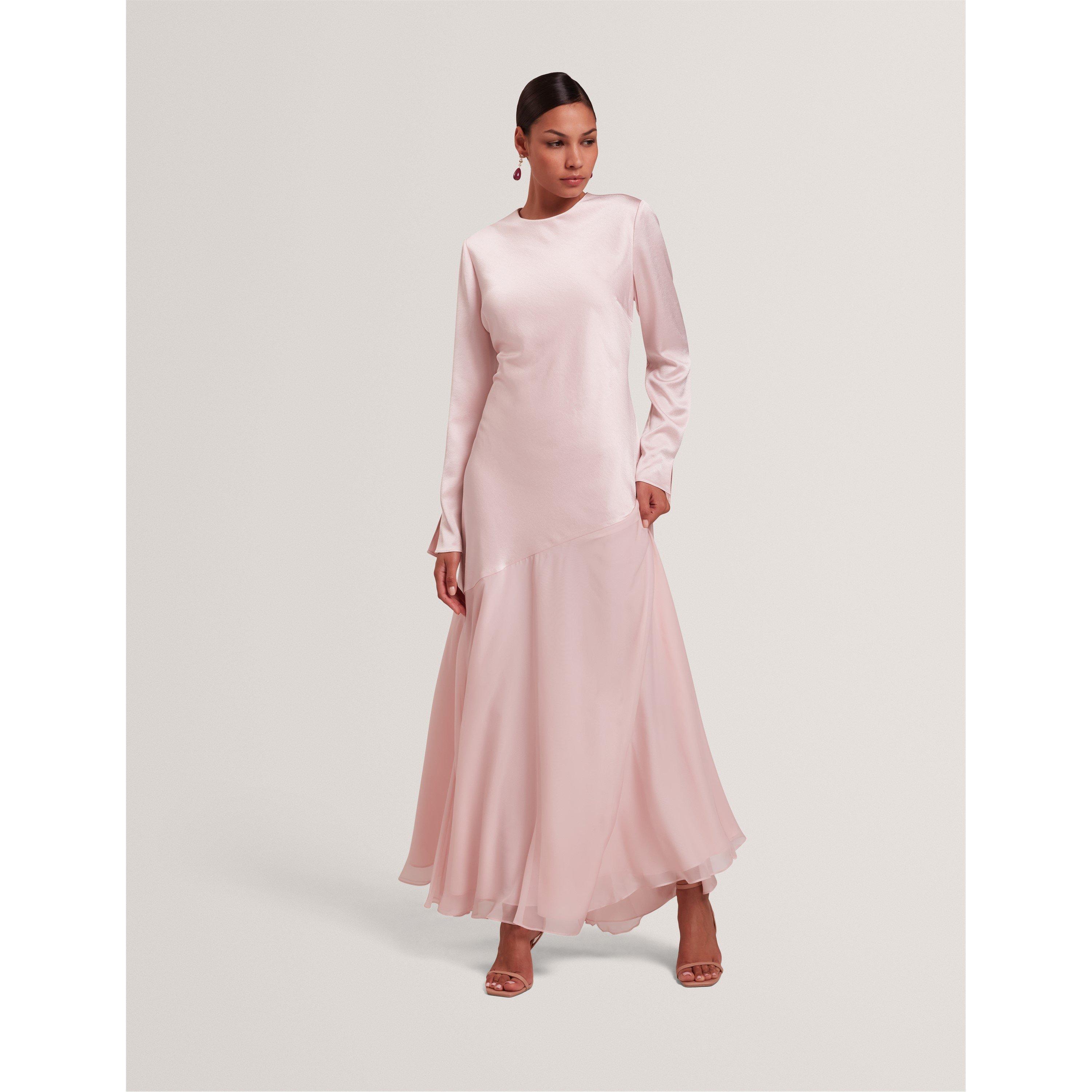 Pink - Ted Baker - Women's Long Sleeve Maxi Dress - 2