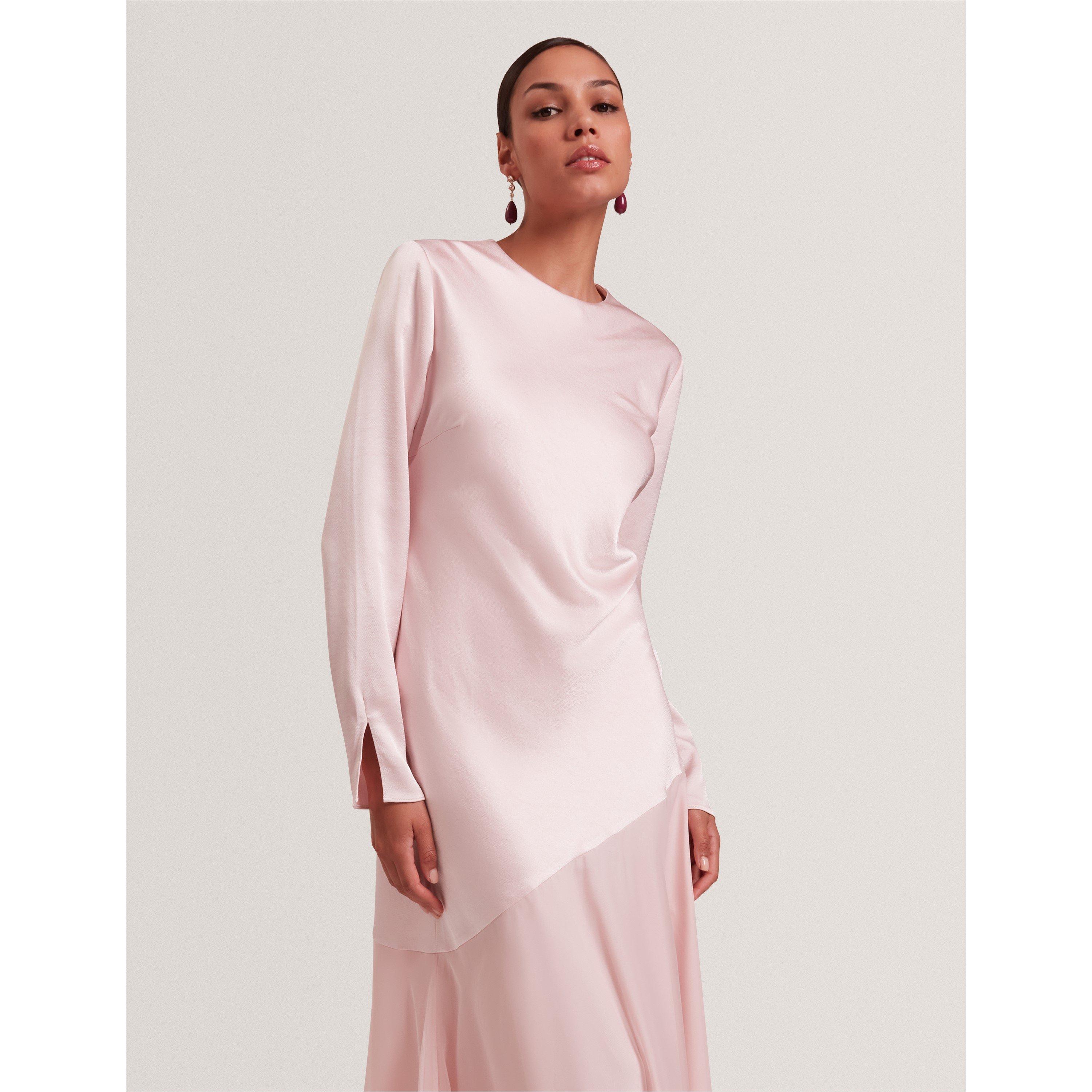 Pink - Ted Baker - Women's Long Sleeve Maxi Dress - 3