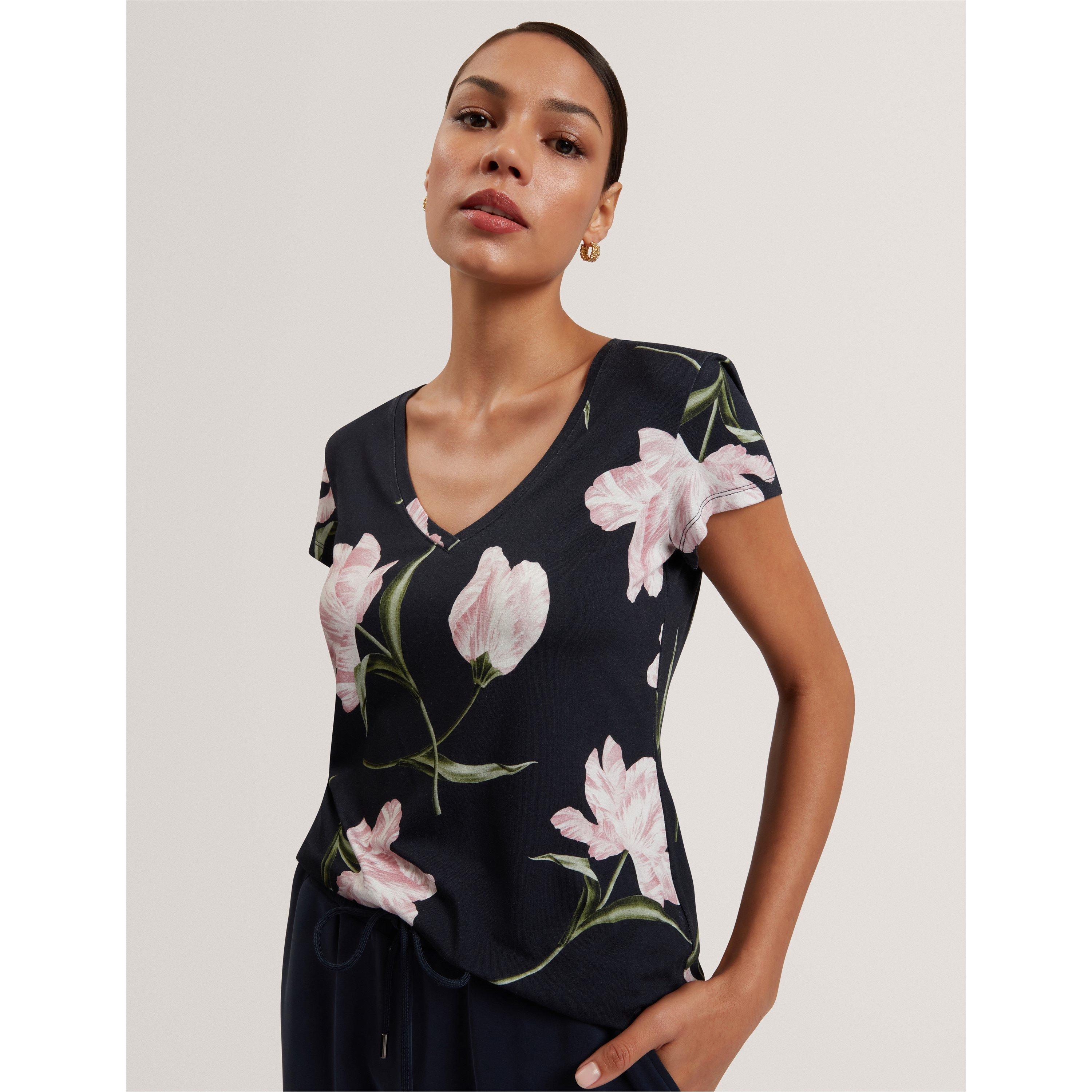 Navy - Ted Baker - Ted Printed T Shirt Ld61 - 2