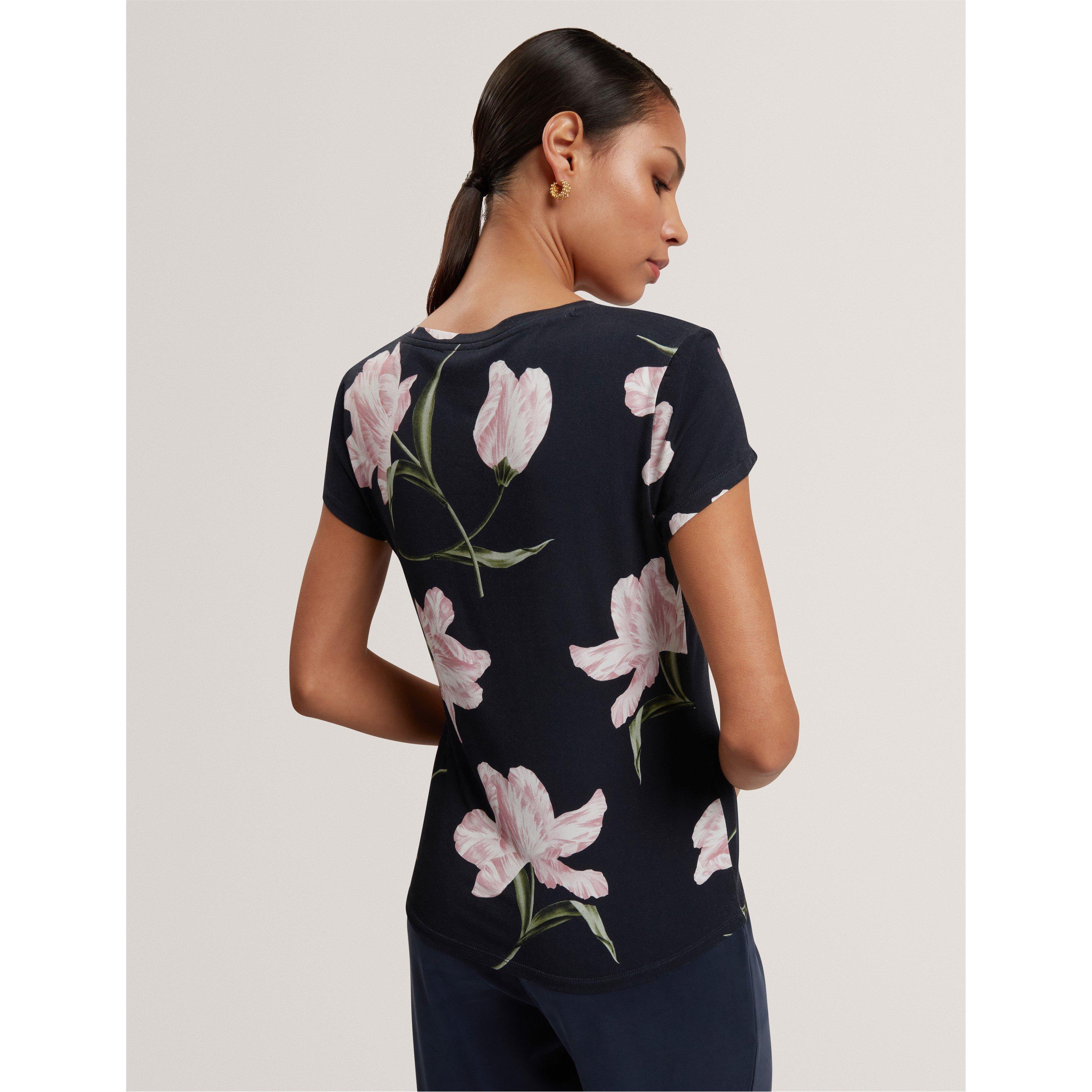 Navy - Ted Baker - Ted Printed T Shirt Ld61 - 3