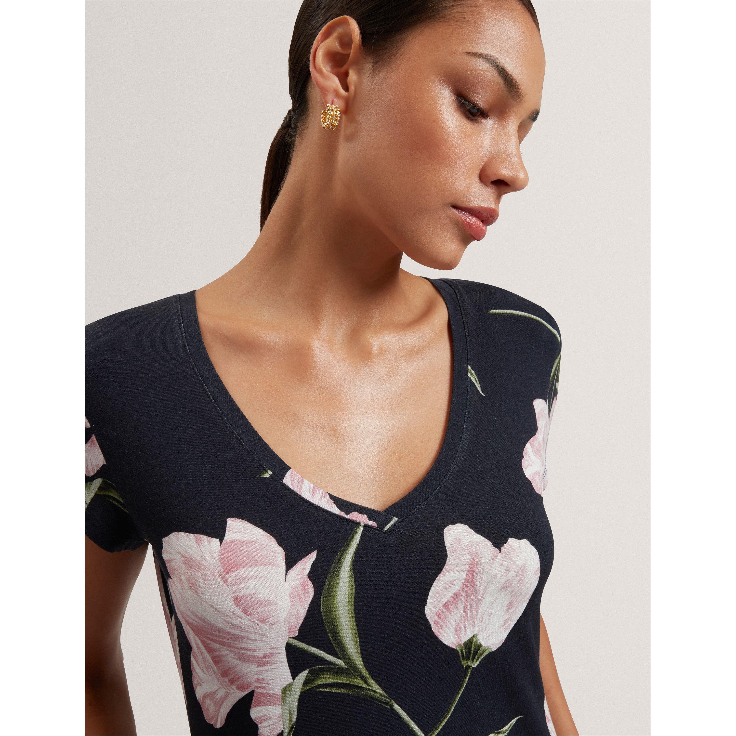 Navy - Ted Baker - Ted Printed T Shirt Ld61 - 4