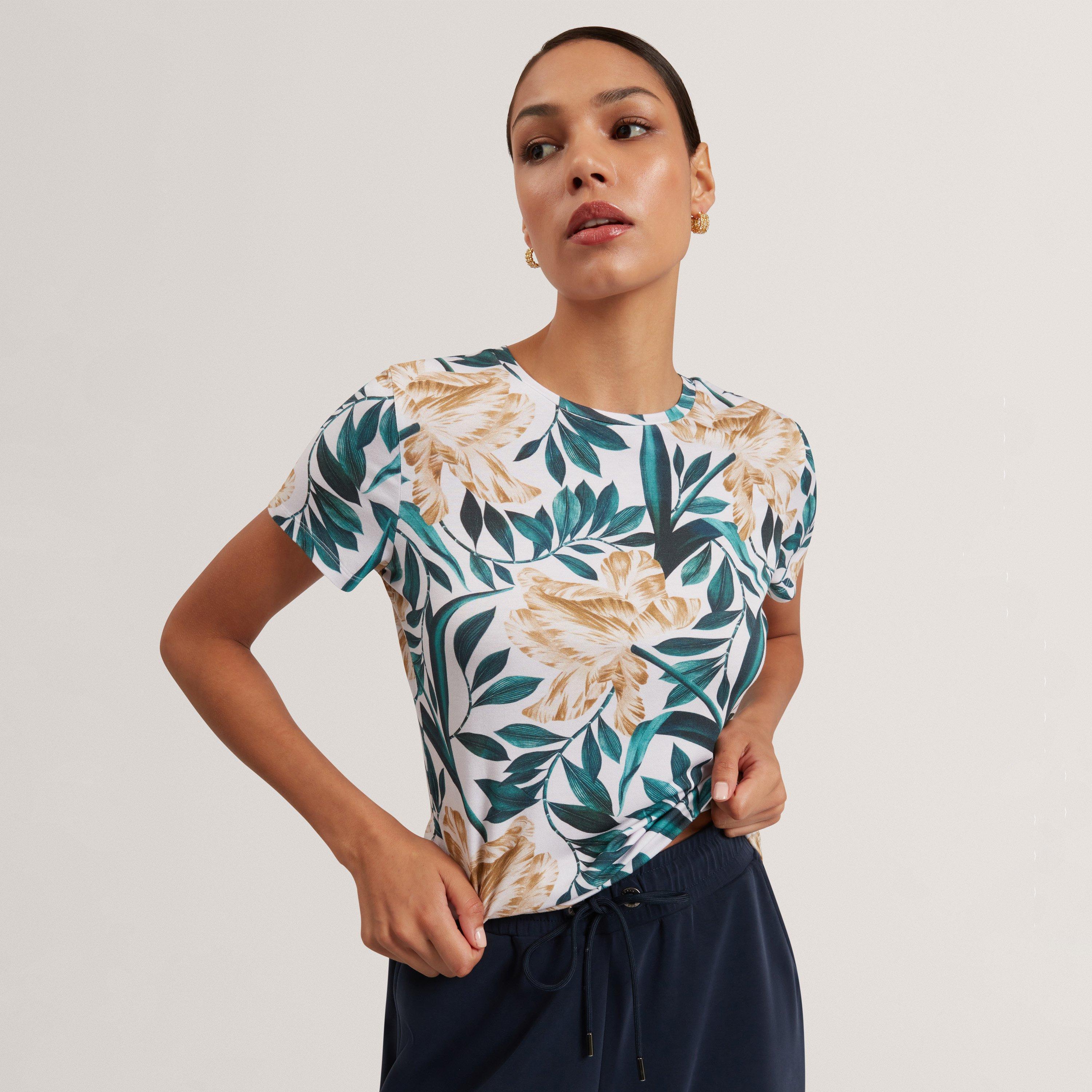 Crema - Ted Baker - Ted Printed T Shirt Ld61 - 2