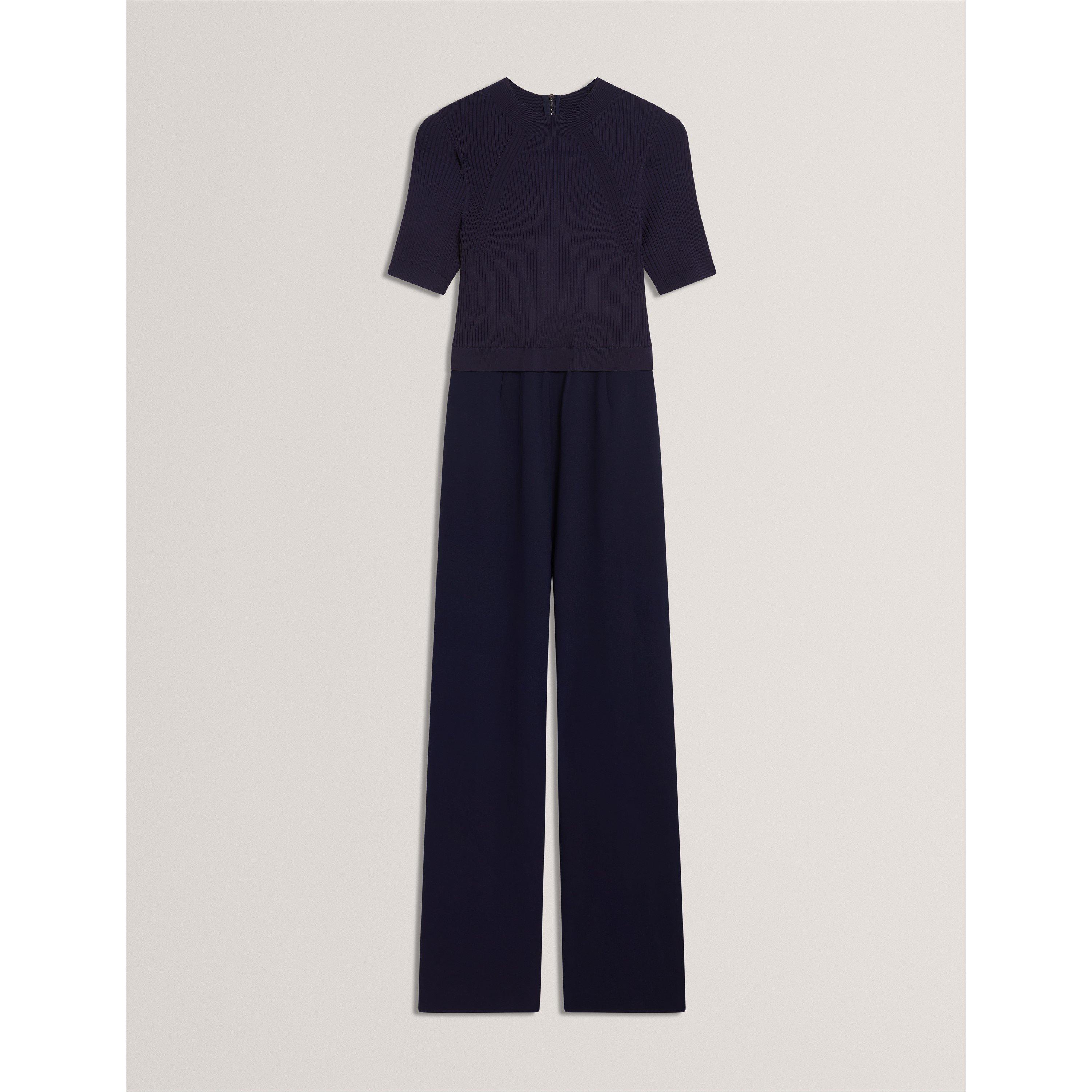 Navy - Ted Baker - Women's Knit Top Jumpsuit - 1