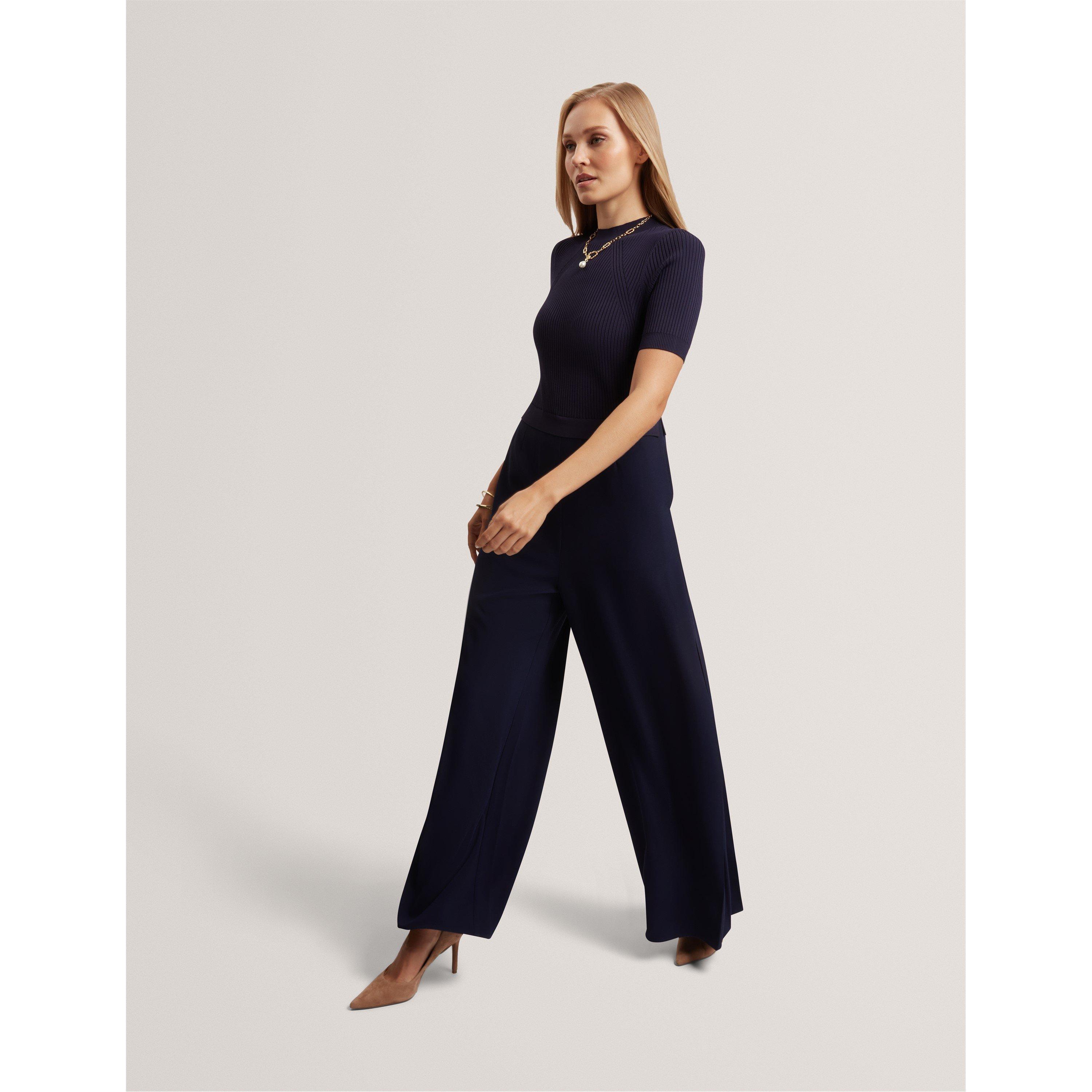 Navy - Ted Baker - Ted KnitTop Jumpsuit Ld61 - 5