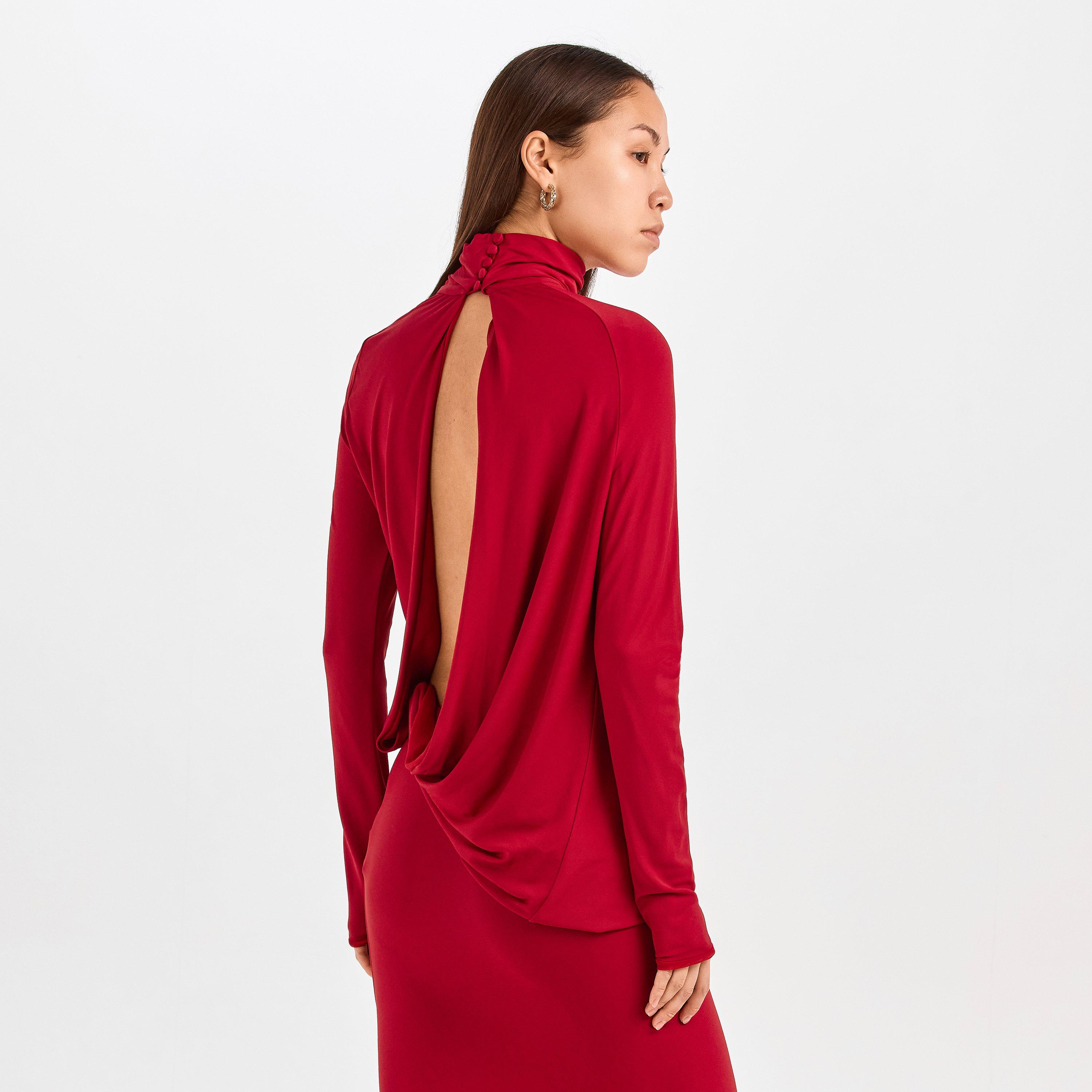 Red - Magda Butrym - Magda Dress 04 Ld62 - 4