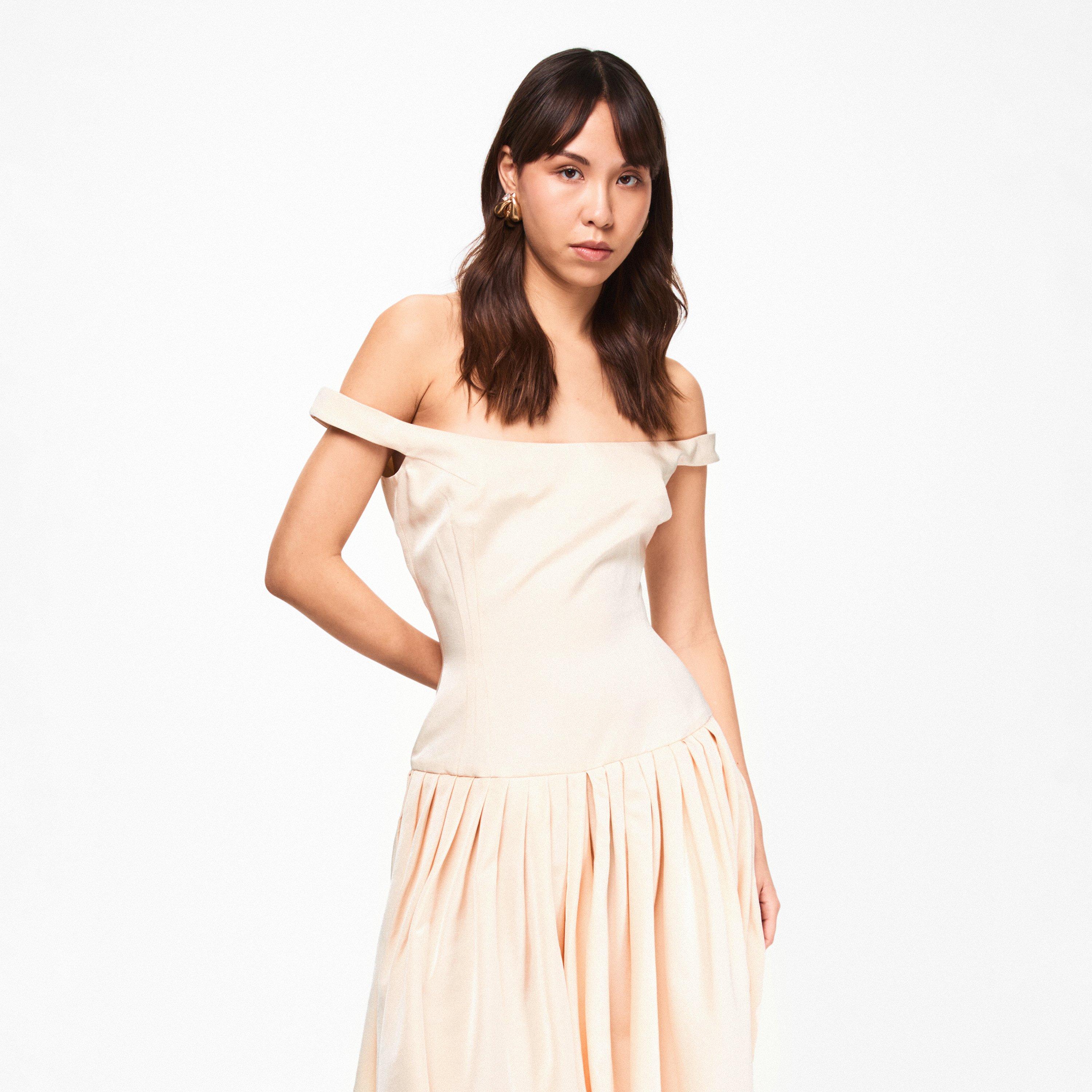 Cream - Magda Butrym - Women's Long Maxi Dress - 3