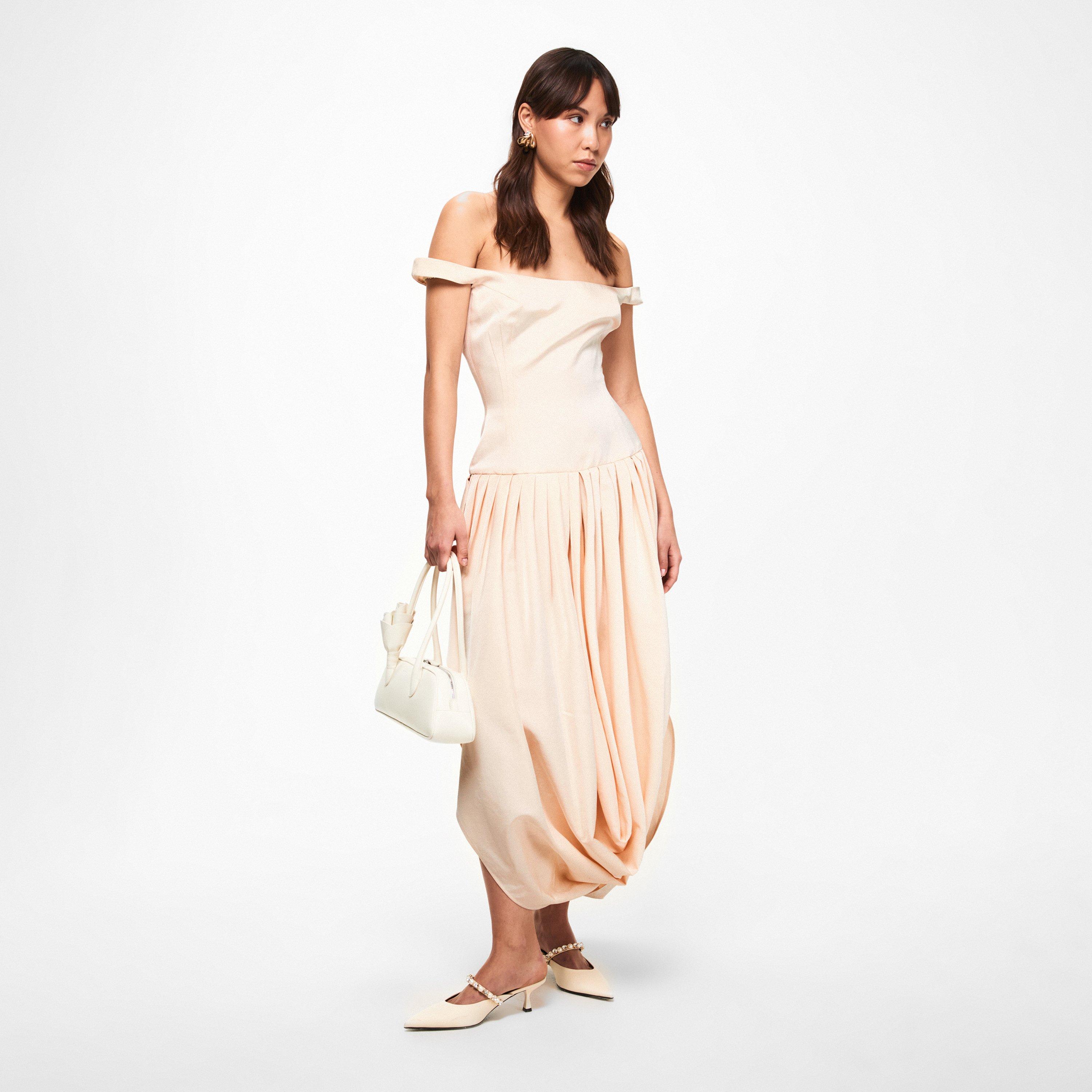 Cream - Magda Butrym - Women's Long Maxi Dress - 6