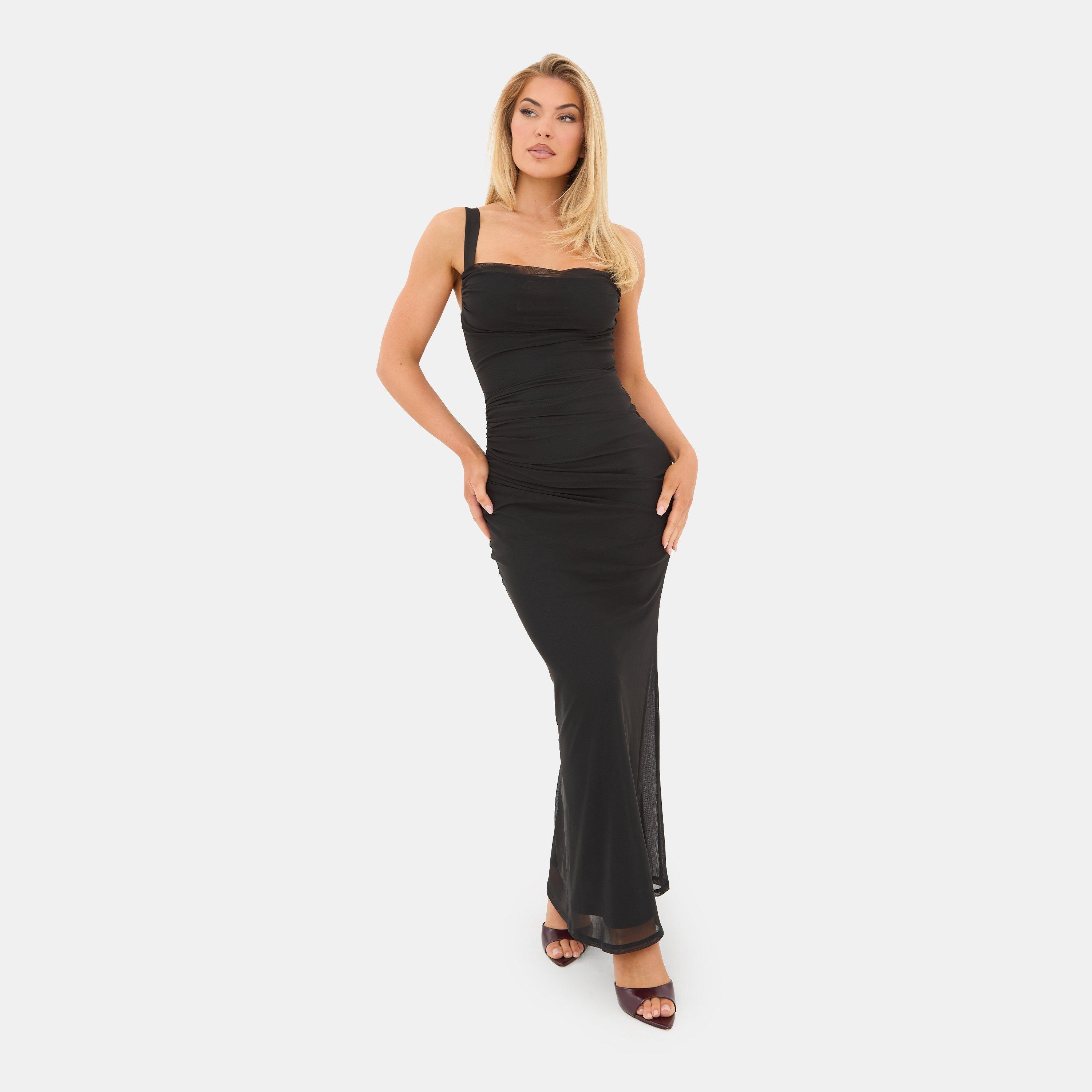 Black - I Saw It First - Mesh Maxi Dress - 1