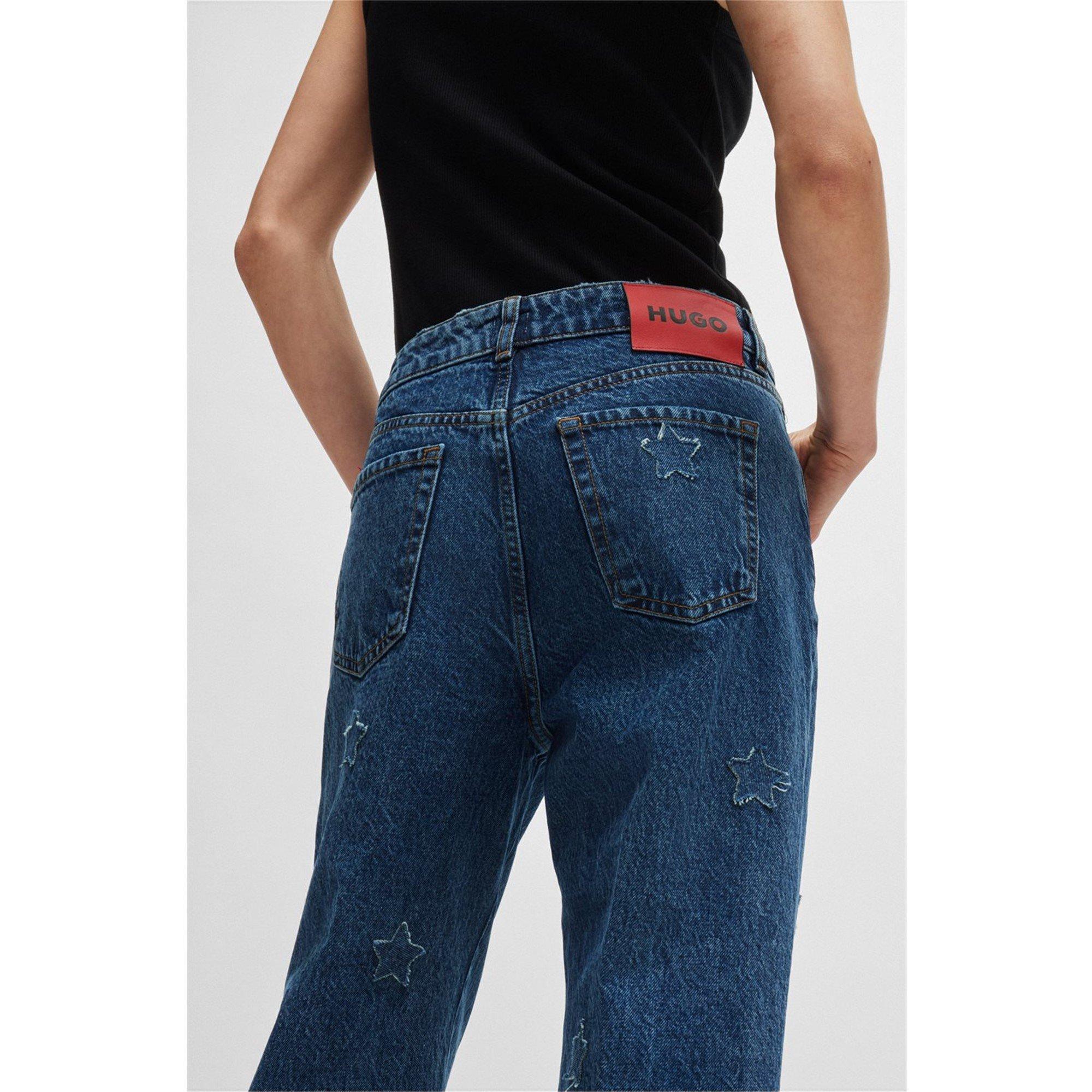 Navy - Hugo - Gilissi Relaxed Fit Jeans - 3