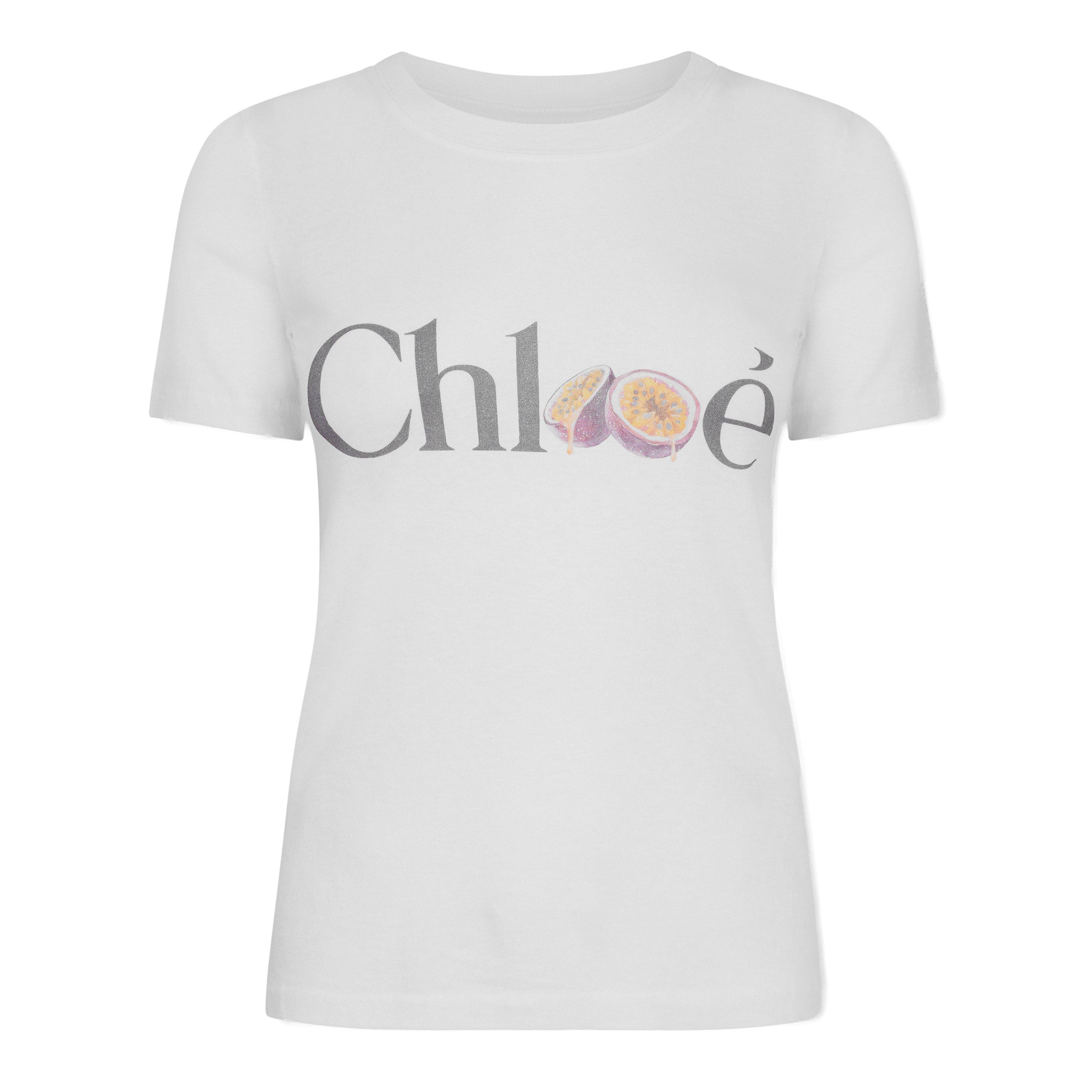 Chloé Baby Fit Logo T-Shirt - Female - T-Shirts - White - M - Tops - Image 3