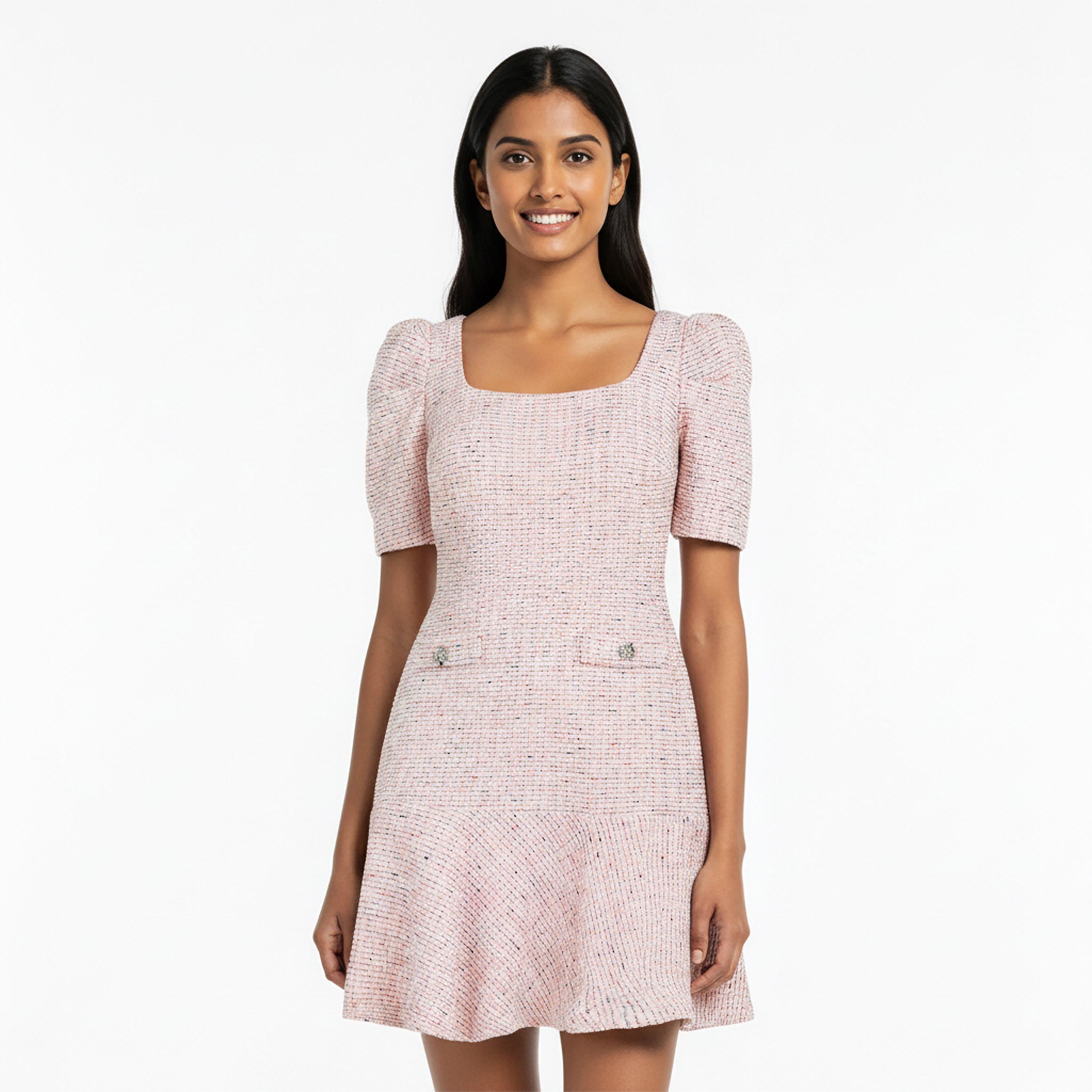 Pink Multi - Karl Lagerfeld - Women's Mini Dress - 3