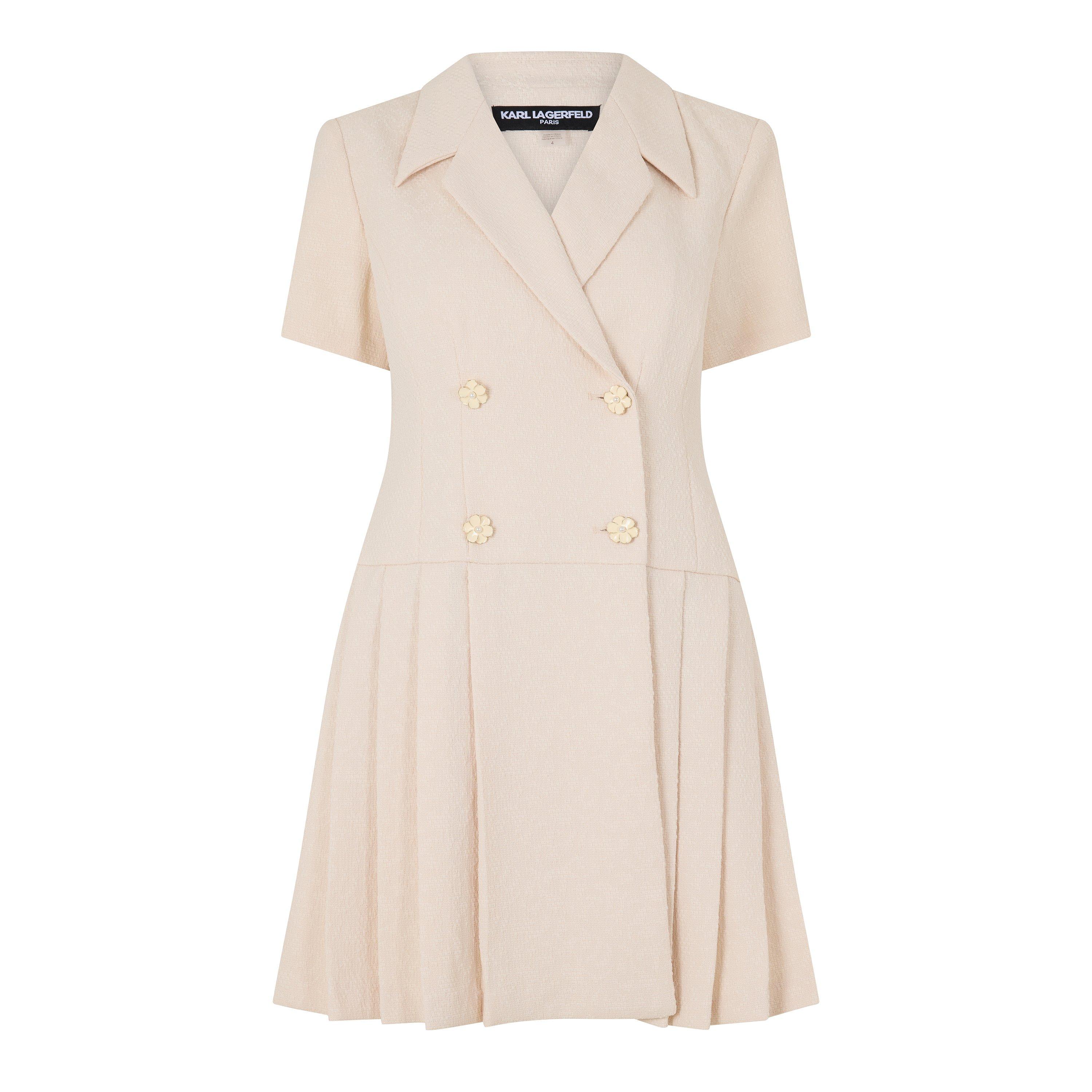 Karl Lagerfeld Women's Blazer Dress - Beige - 8 (XS)