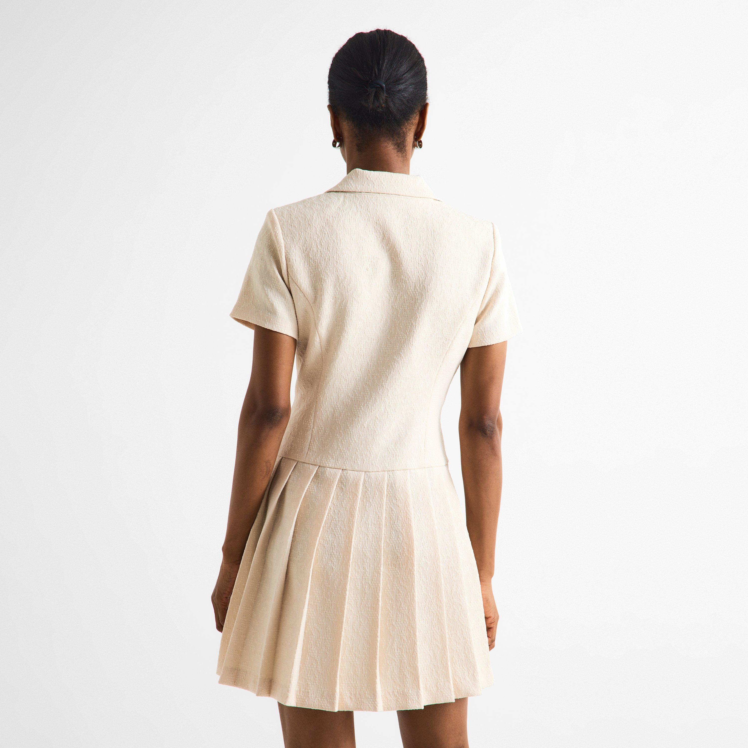 Beige - Karl Lagerfeld - Women's Blazer Dress - 4