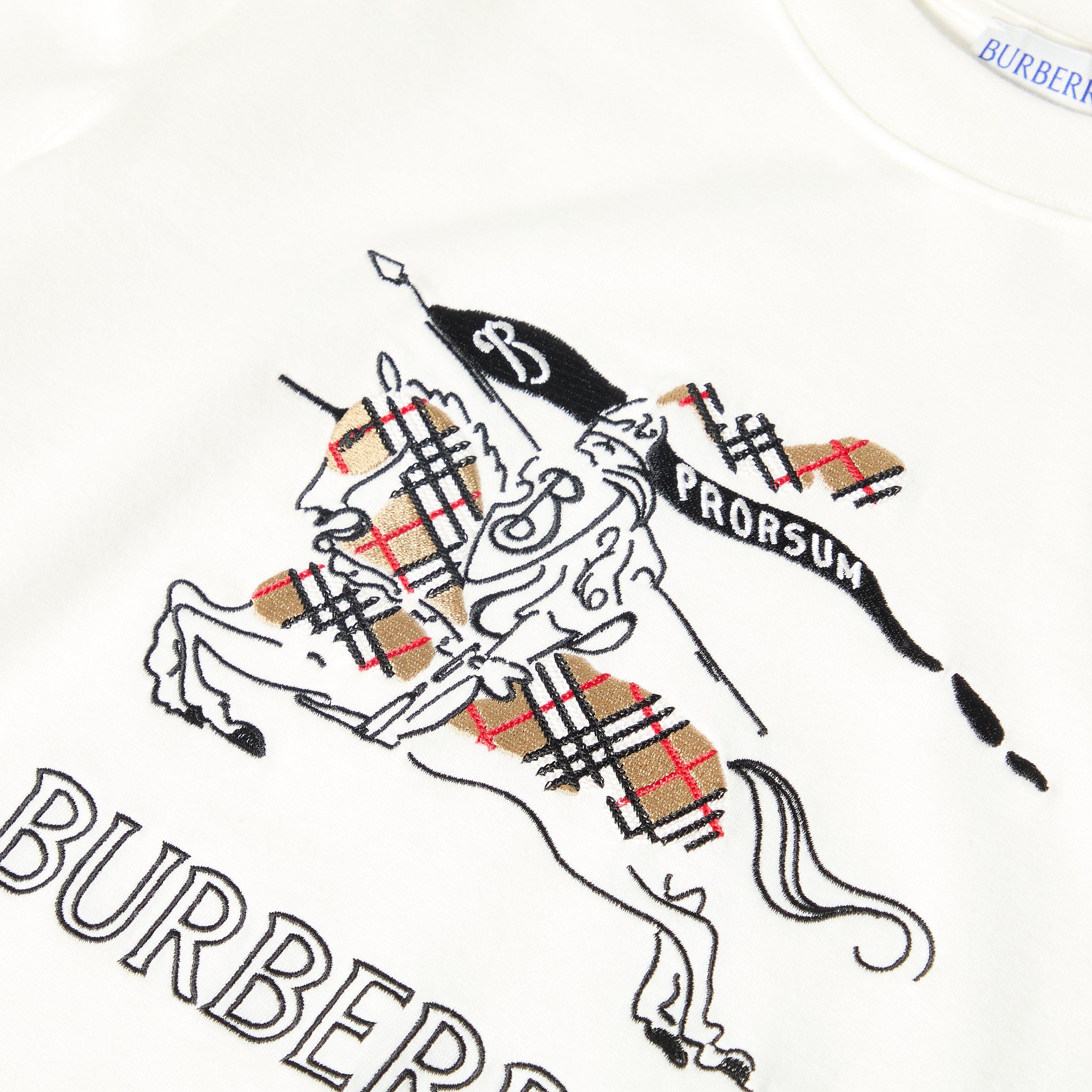 Chalk - Burberry - Women's Burb Frankie EKD T-Shirt - 5