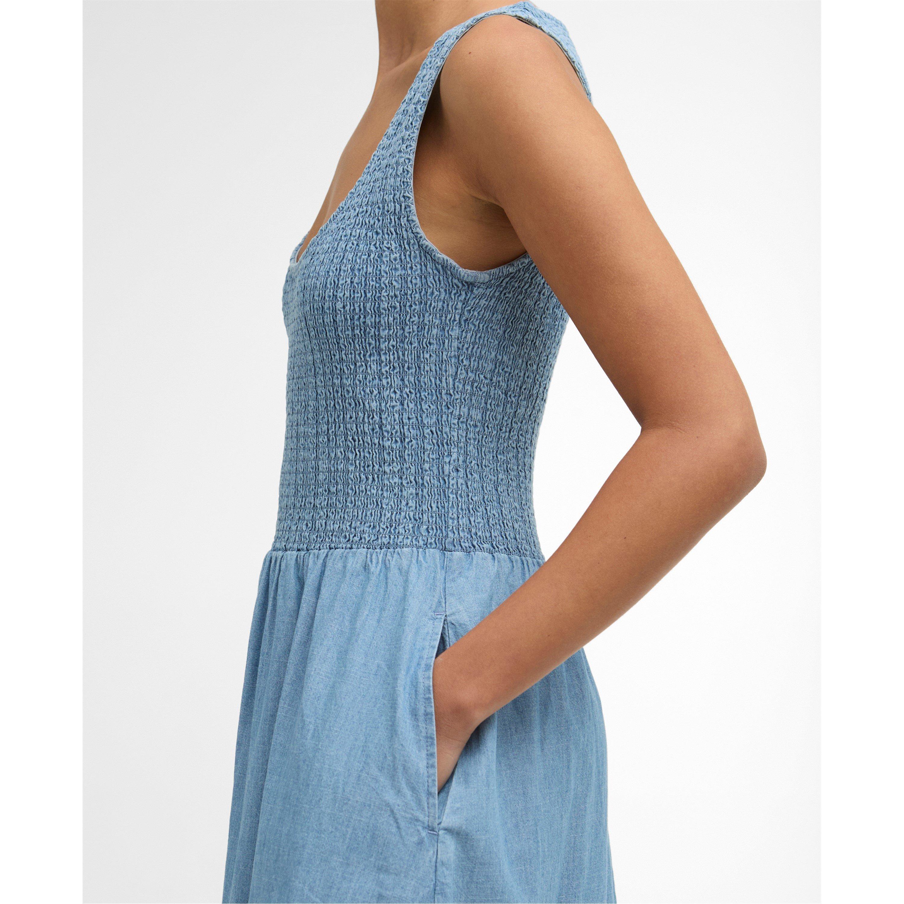 Chambray - Barbour - Women's A Line Dress - 4