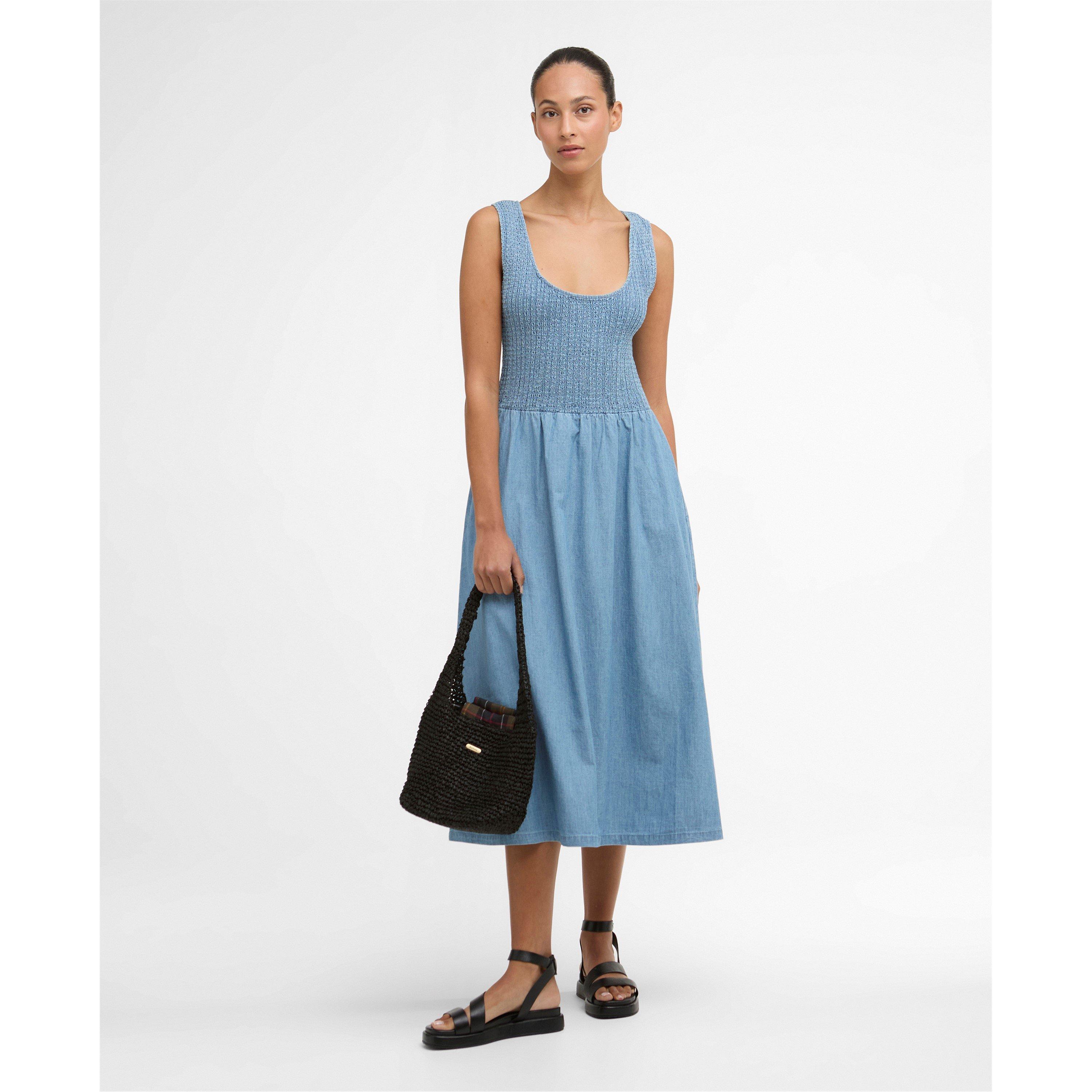 Chambray - Barbour - Women's A Line Dress - 6