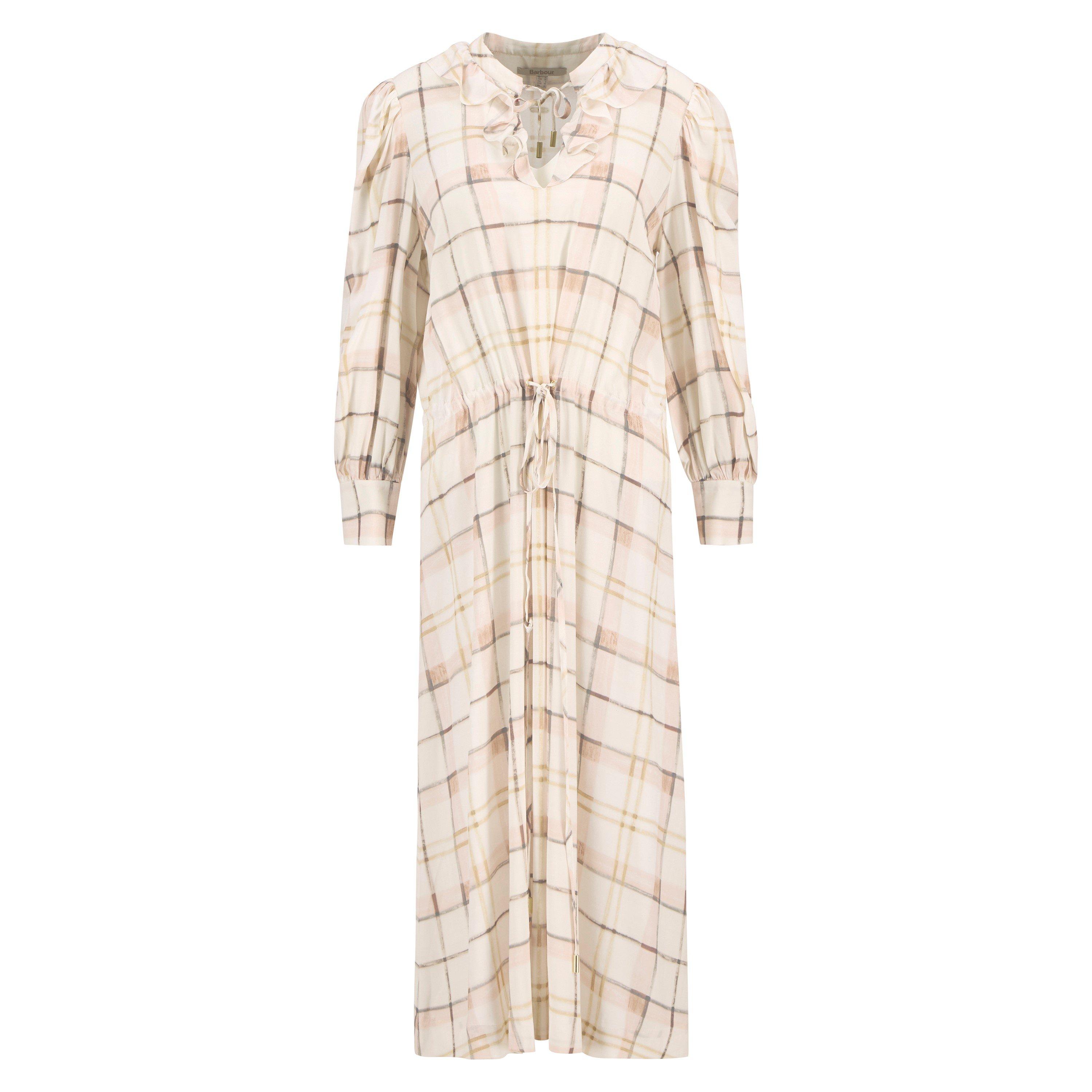 Barbour Women's Silver Check Asker Midi Dress - 8 (XS)