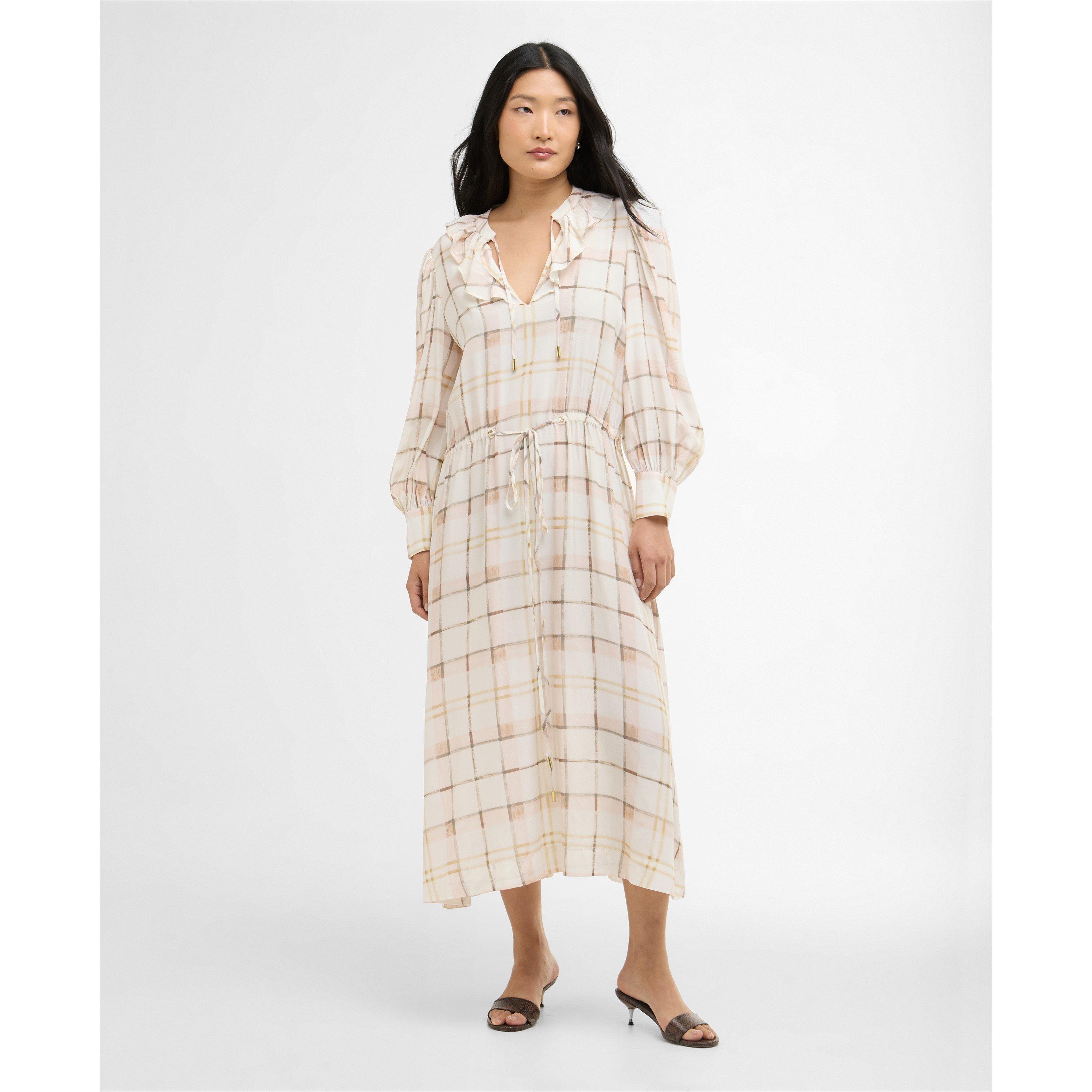 Silver Check - Barbour - Womens Asker Midi Dress - 2