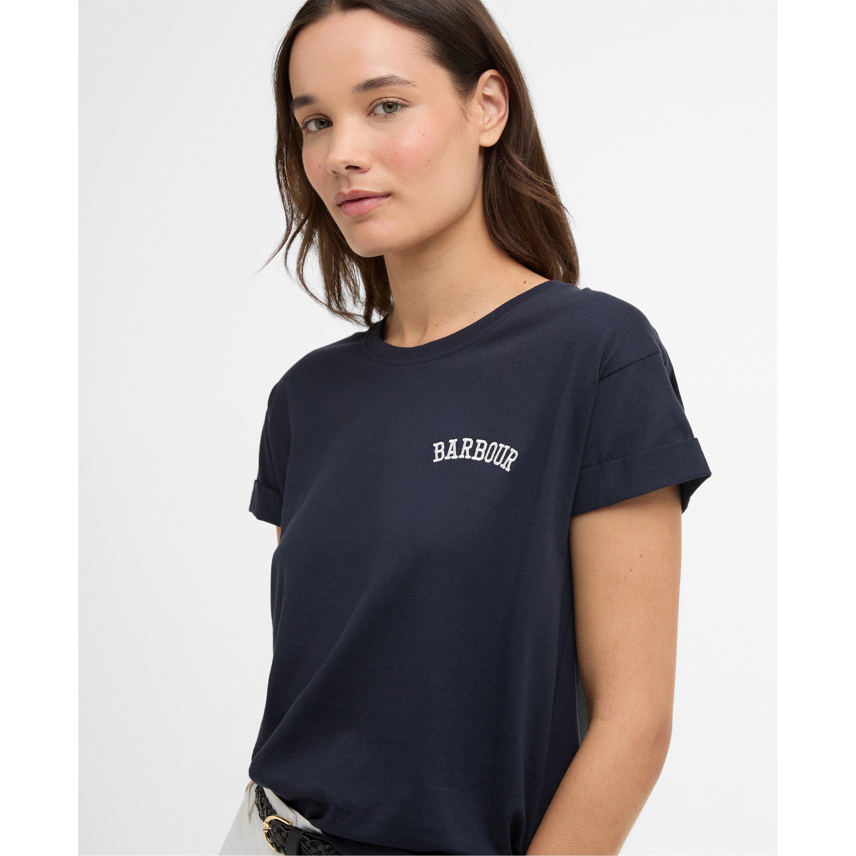 Navy - Barbour - Womens Bede T-Shirt - 4