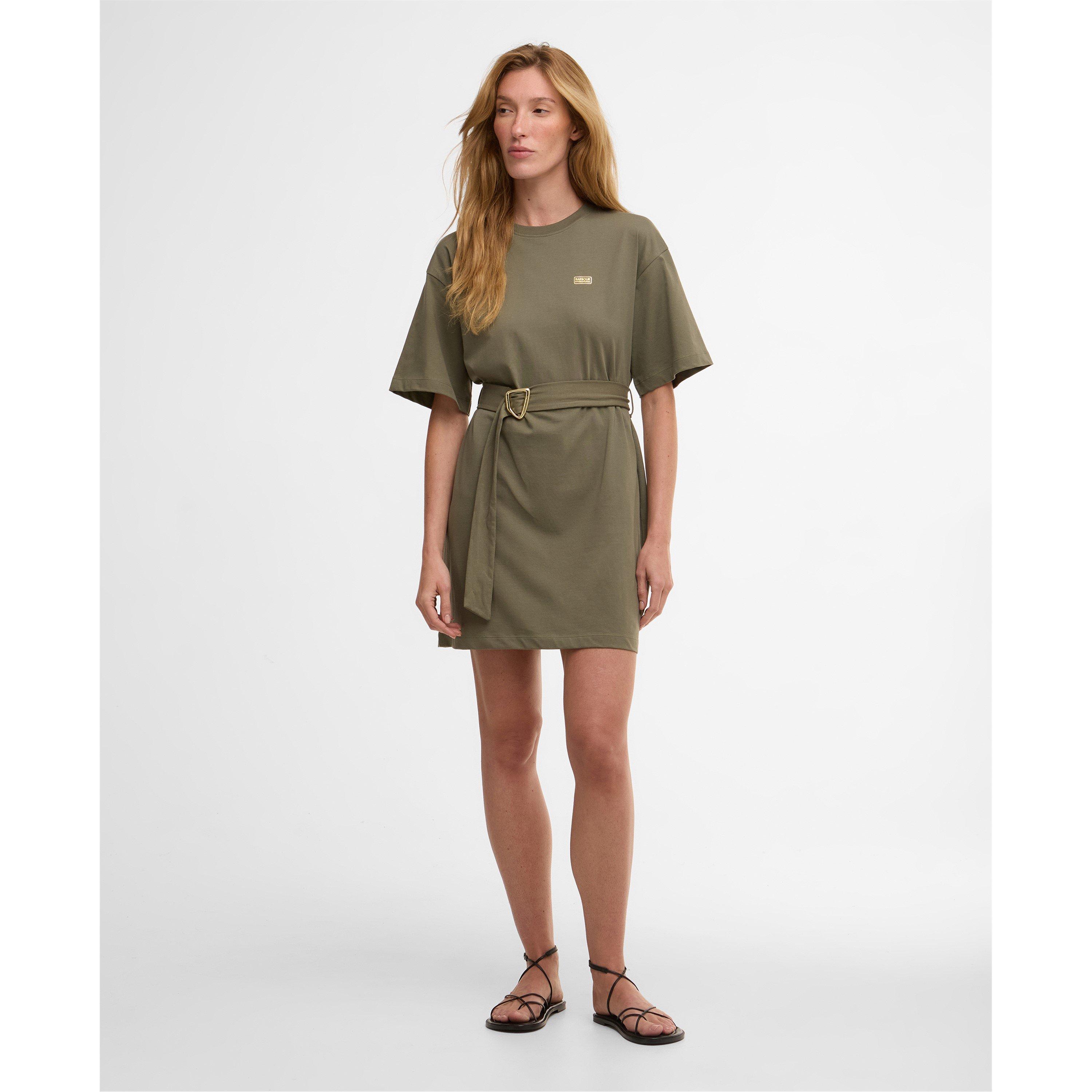 Dusky Khaki - Barbour International - Womens Uma Mini Dress - 2