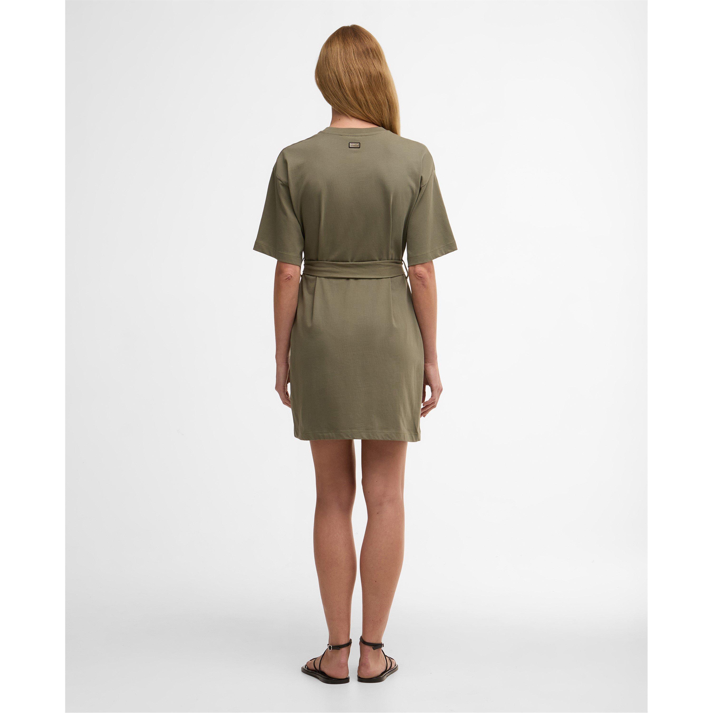Dusky Khaki - Barbour International - Womens Uma Mini Dress - 3