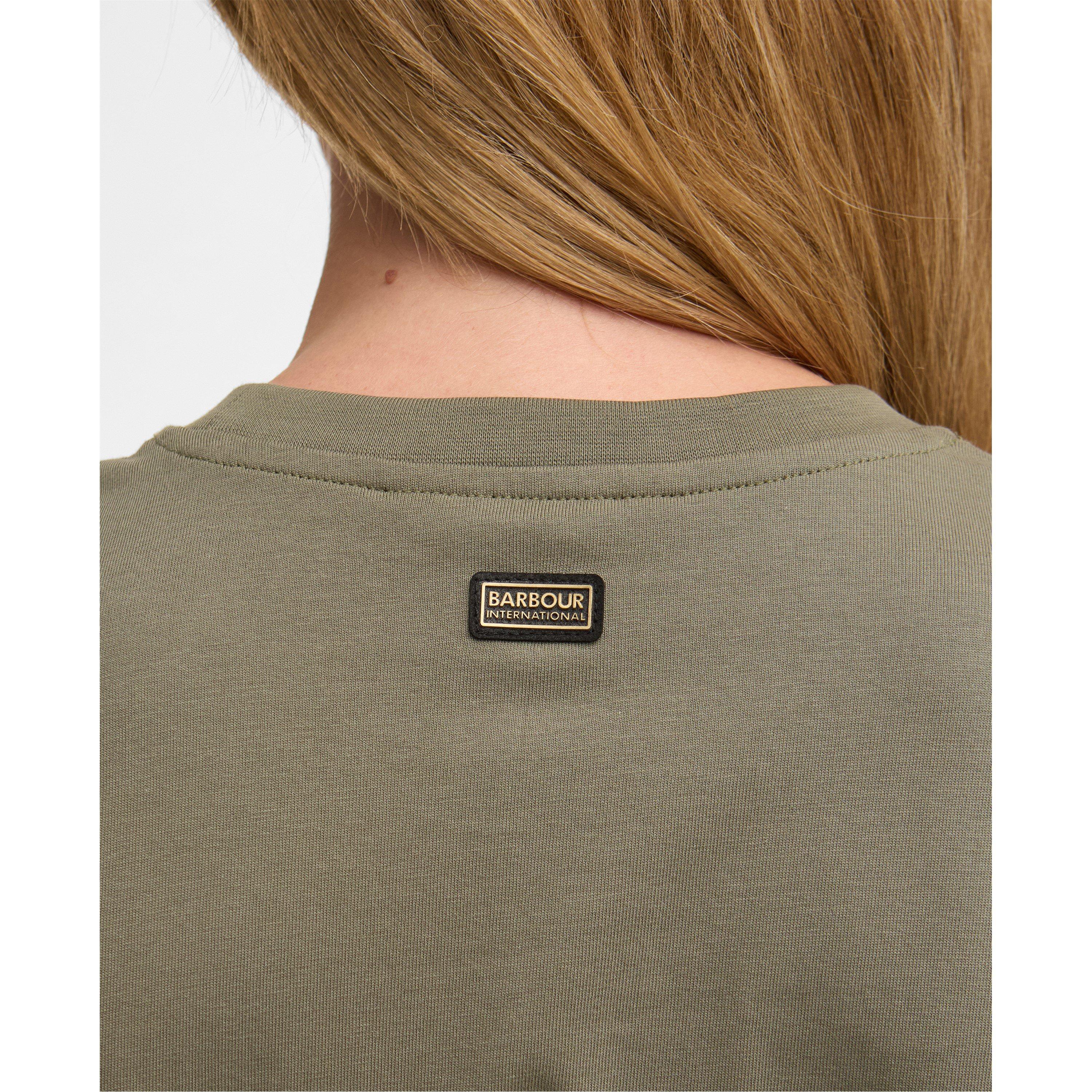 Dusky Khaki - Barbour International - Womens Uma Mini Dress - 5
