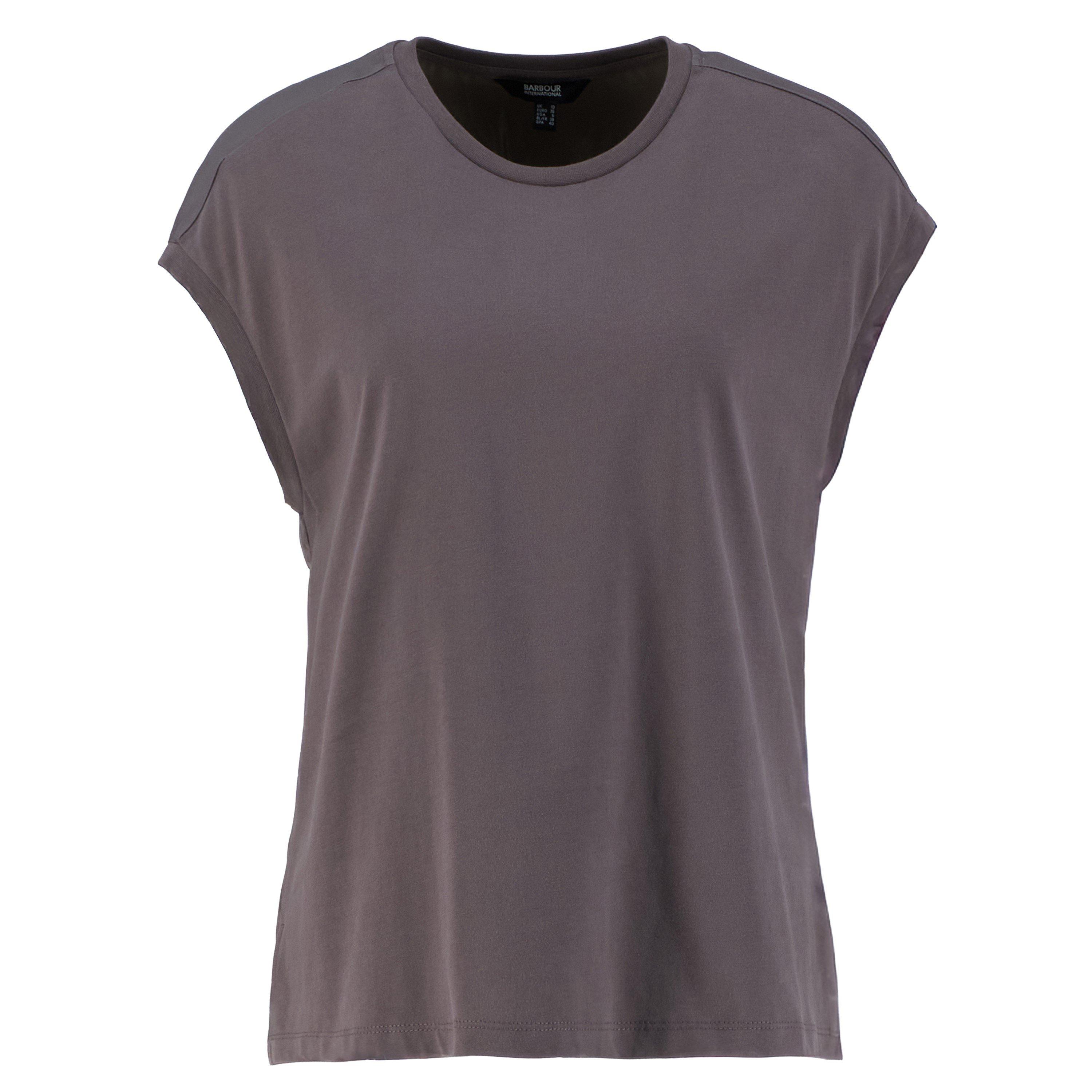 Barbour International Women's T-Shirt - Lavender Grey - Size 12 (M)