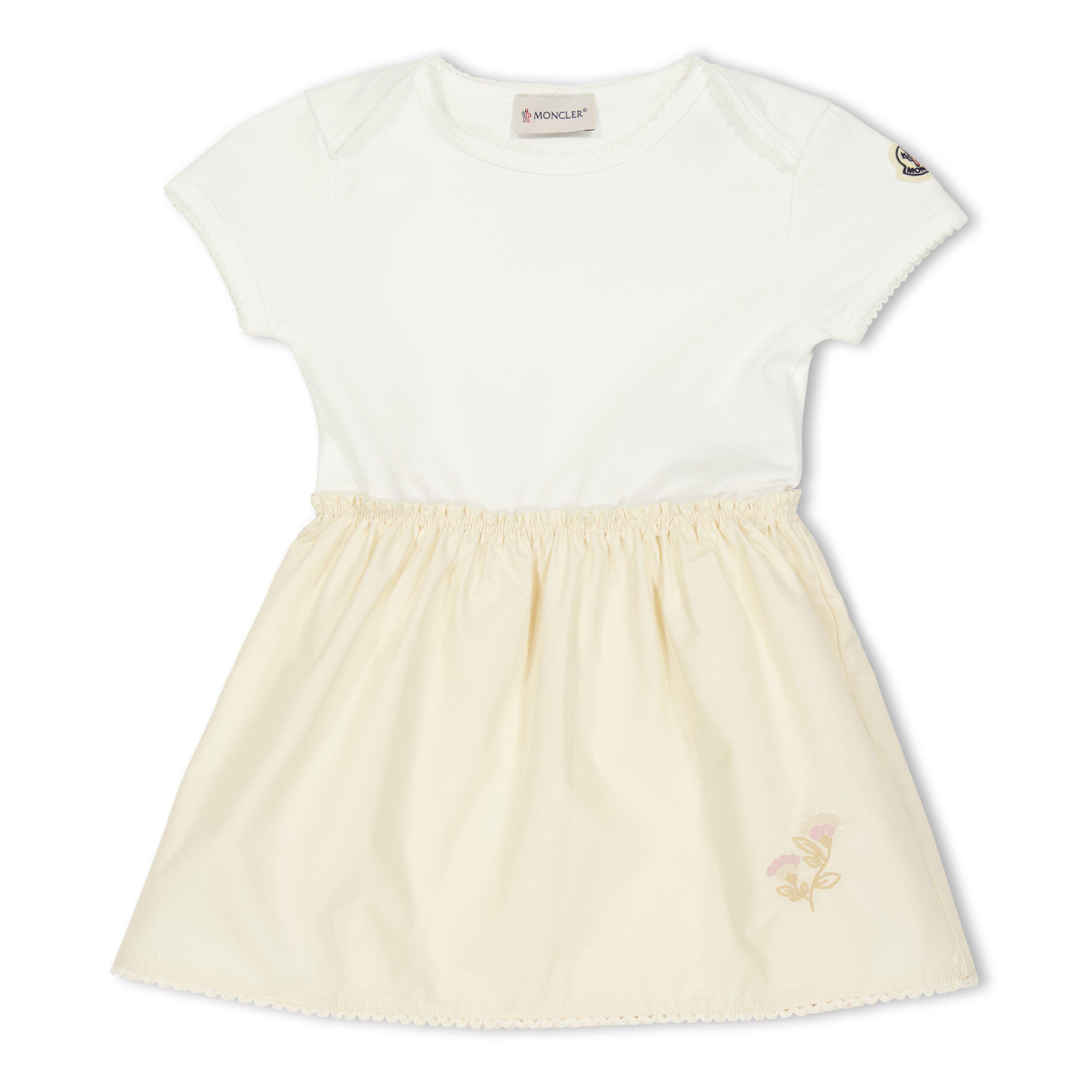 Moncler Kids' T-Shirt Dress - Wht/Beige 034 - Size 4Y