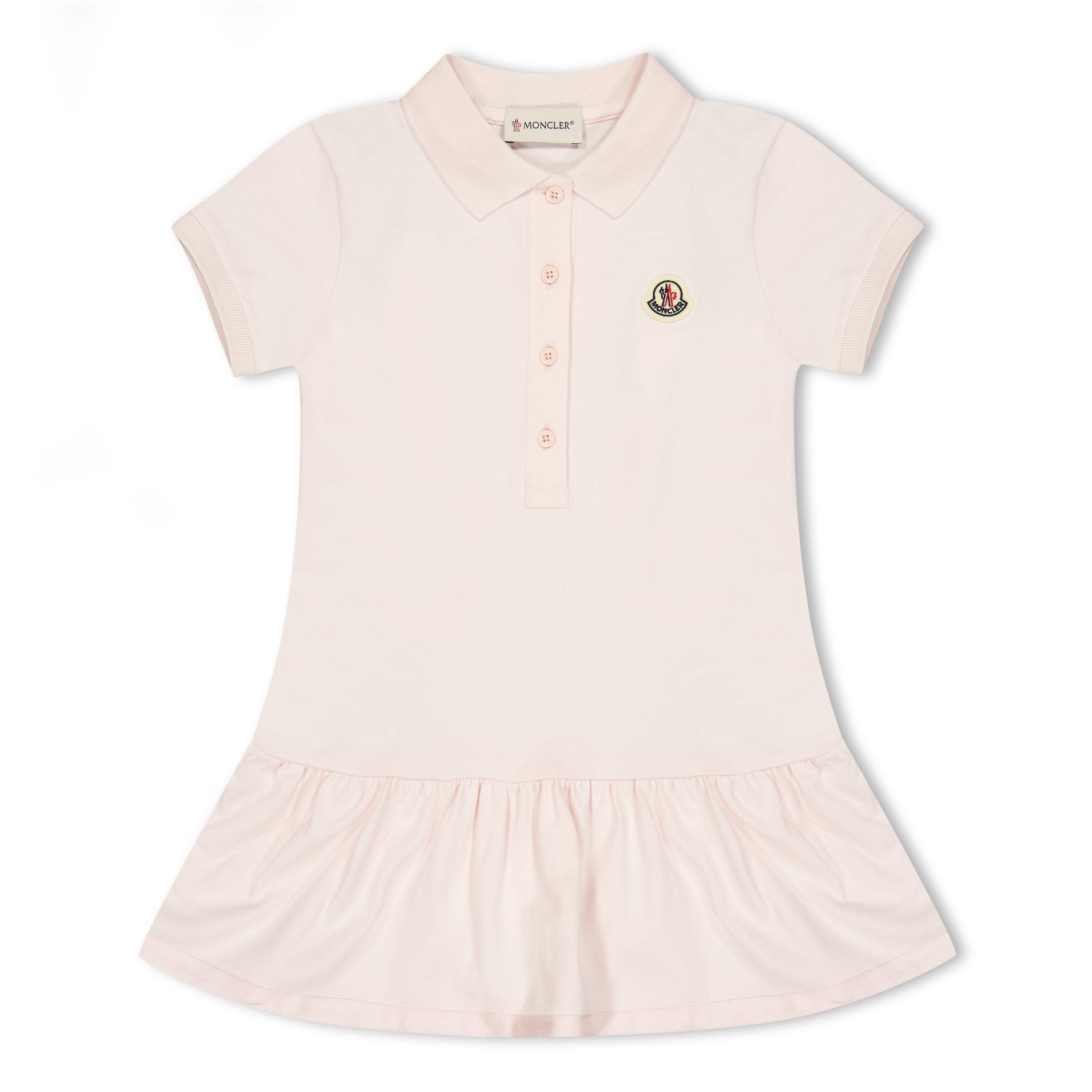 Moncler Kids' Polo Dress - Pink 503 - Size 10Y