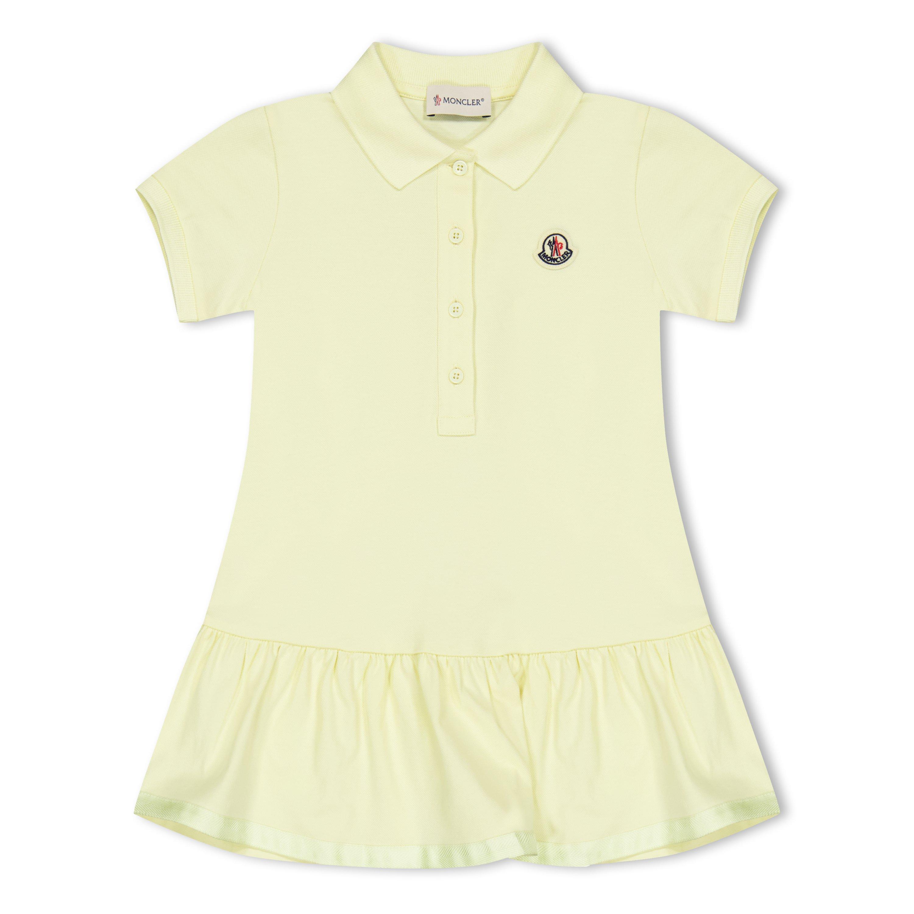 Moncler Kids' Polo Dress - Lemon 102 - Size 10Y