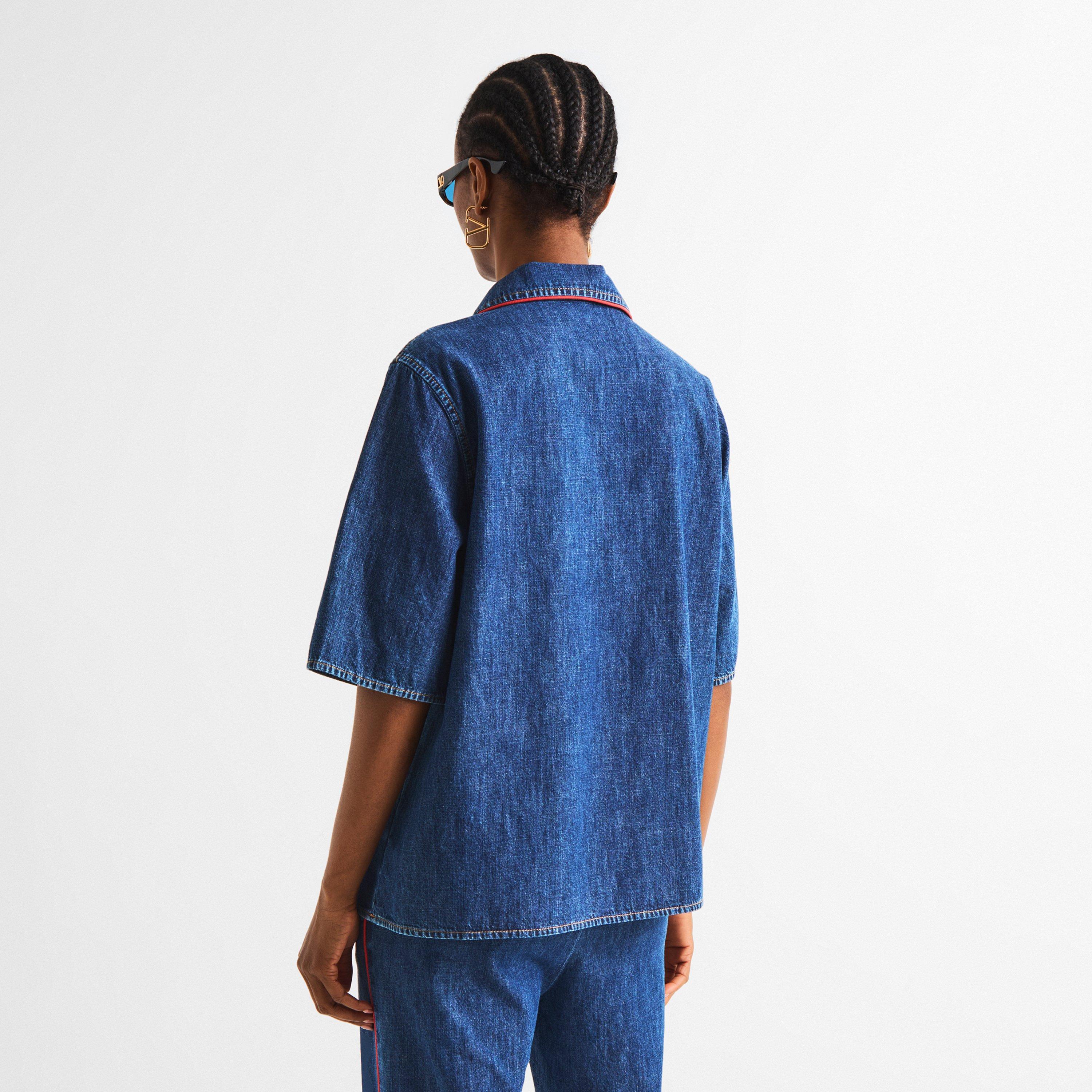 Denim Scuro - Valentino - Val Chambray Shirt Ld63 - 4